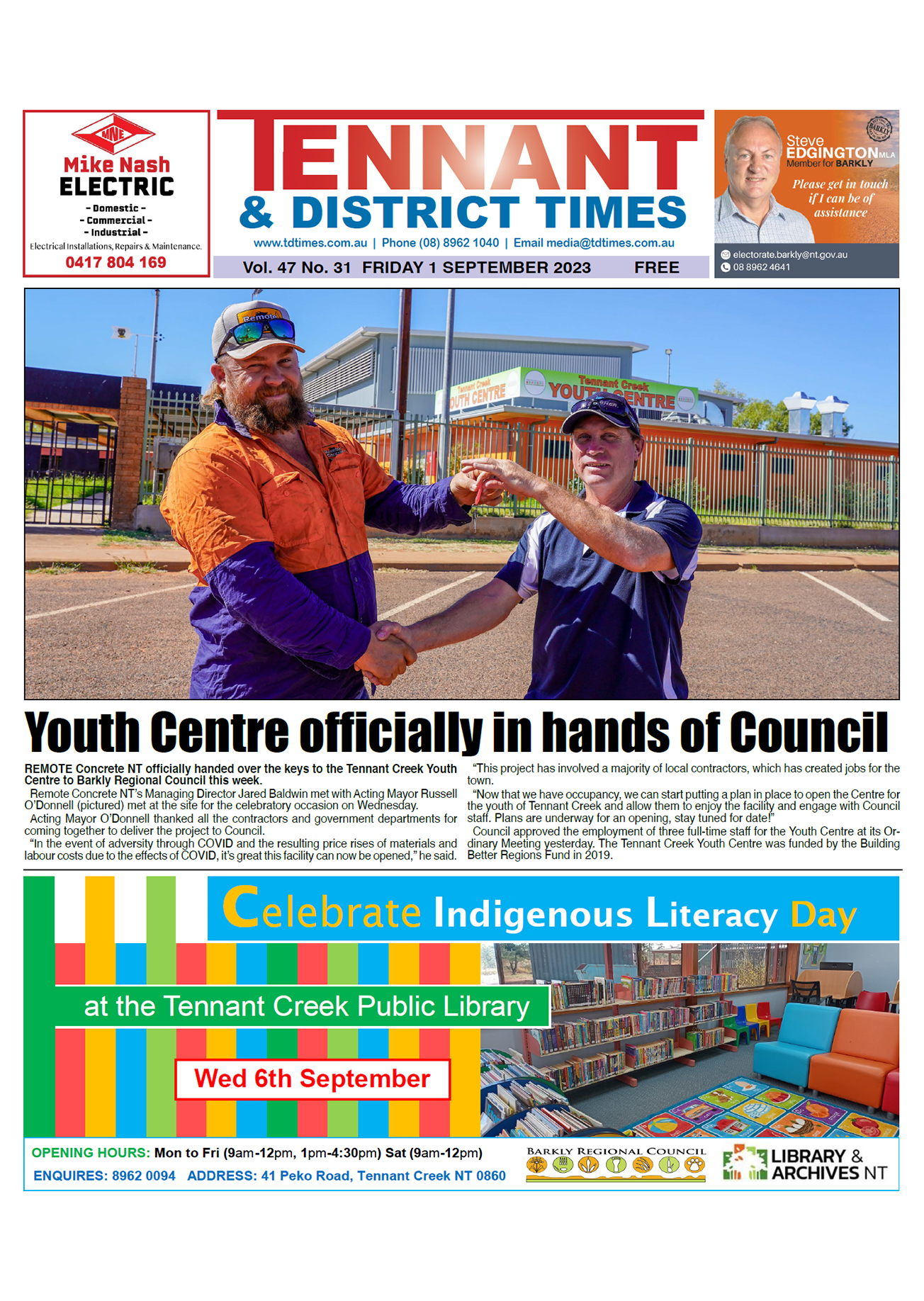 Tennant & District Times 1 September 2023