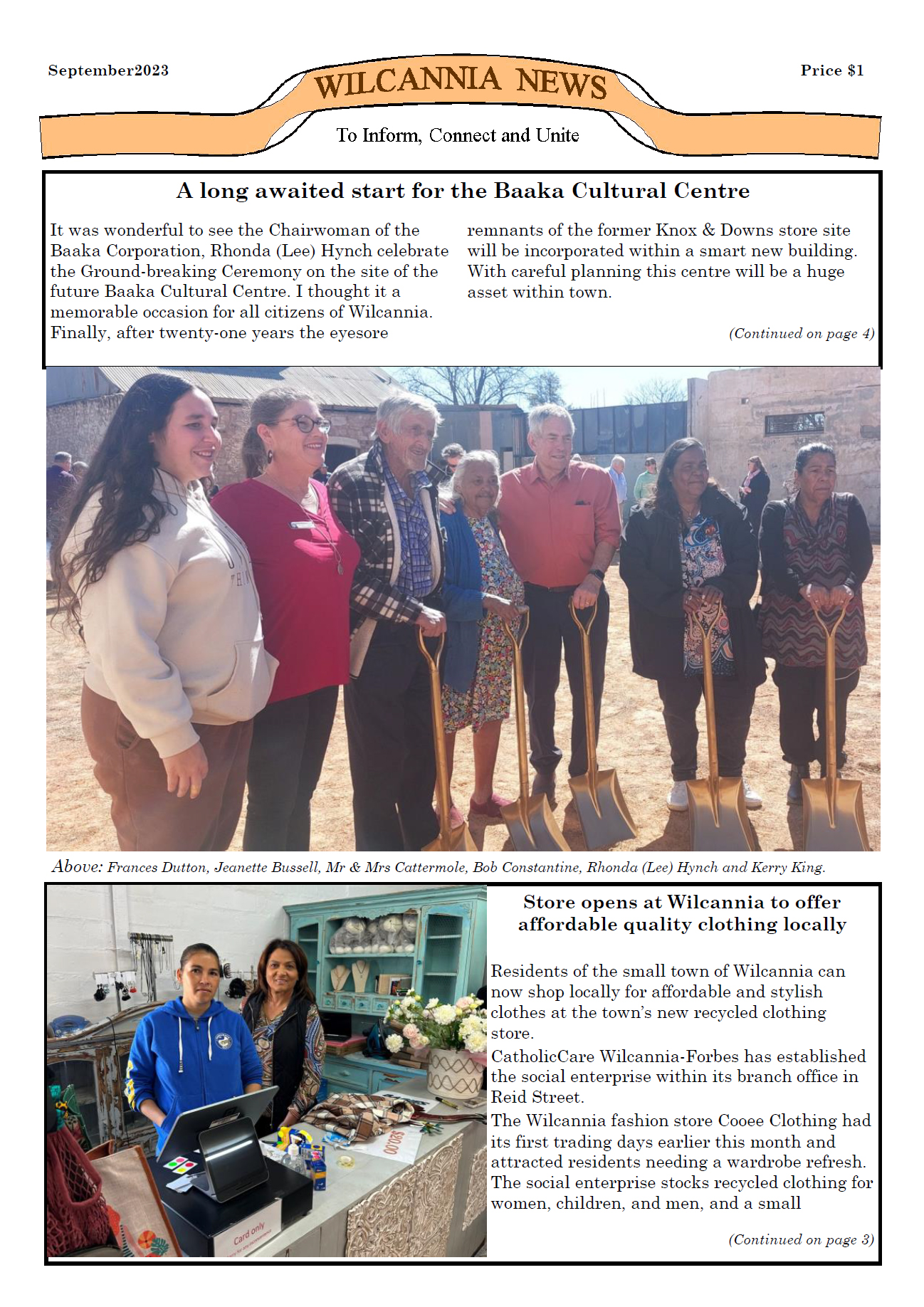Wilcannia News September 2023