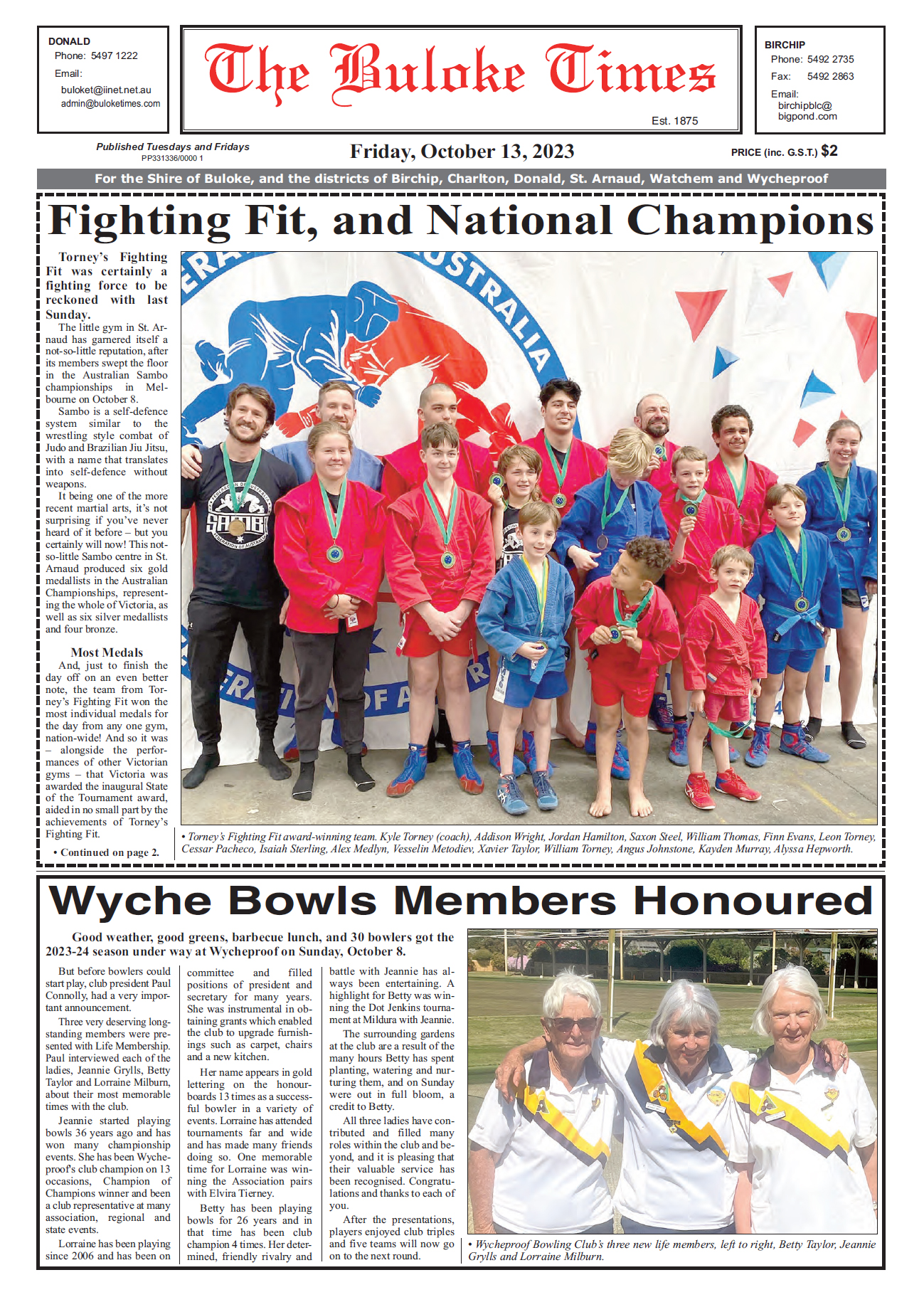 The Buloke Times 13 October 2023