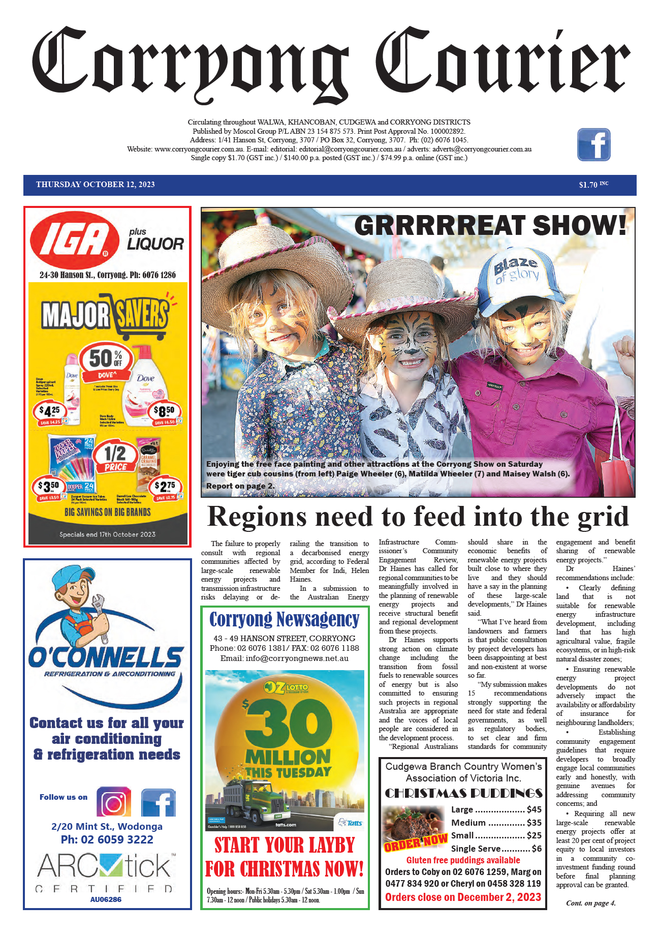 Corryong Courier 12 October 2023