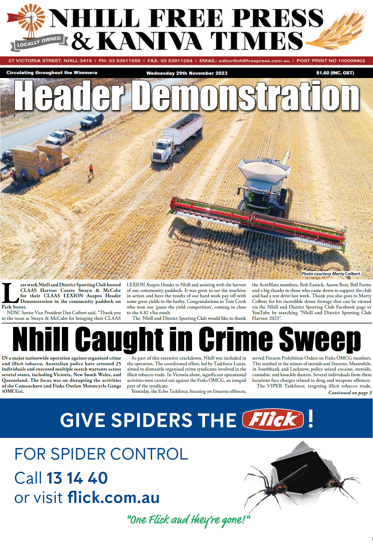 Nhill Freee Press & Kaniva Times 29 November 2023