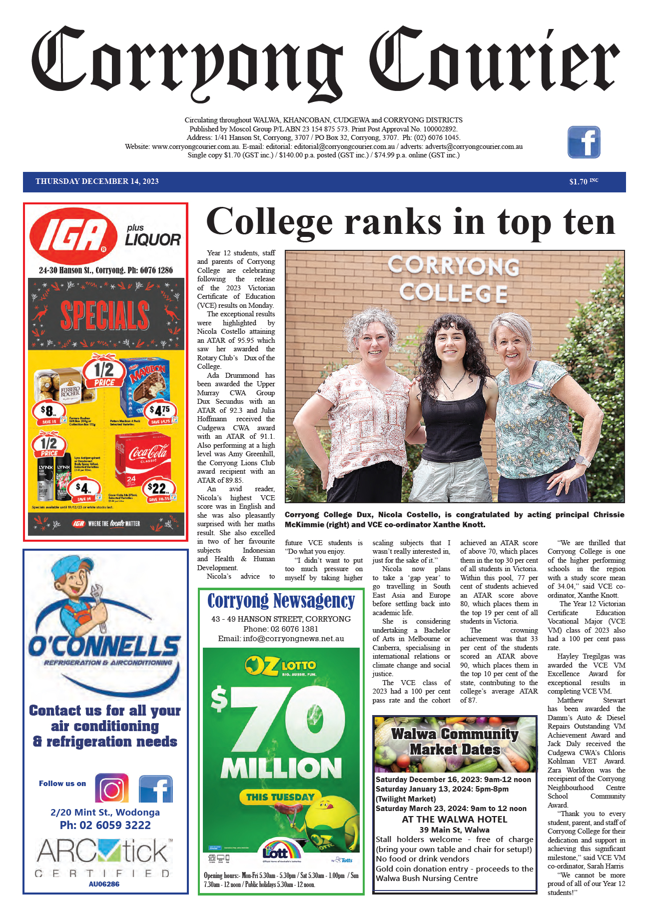 Corryong Courier 14 December 2023