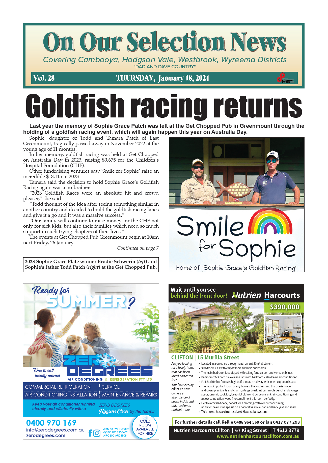 On Our Selection News 18 January 2024