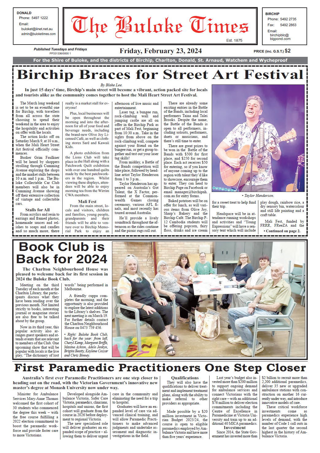The Buloke Times 23 February 2024