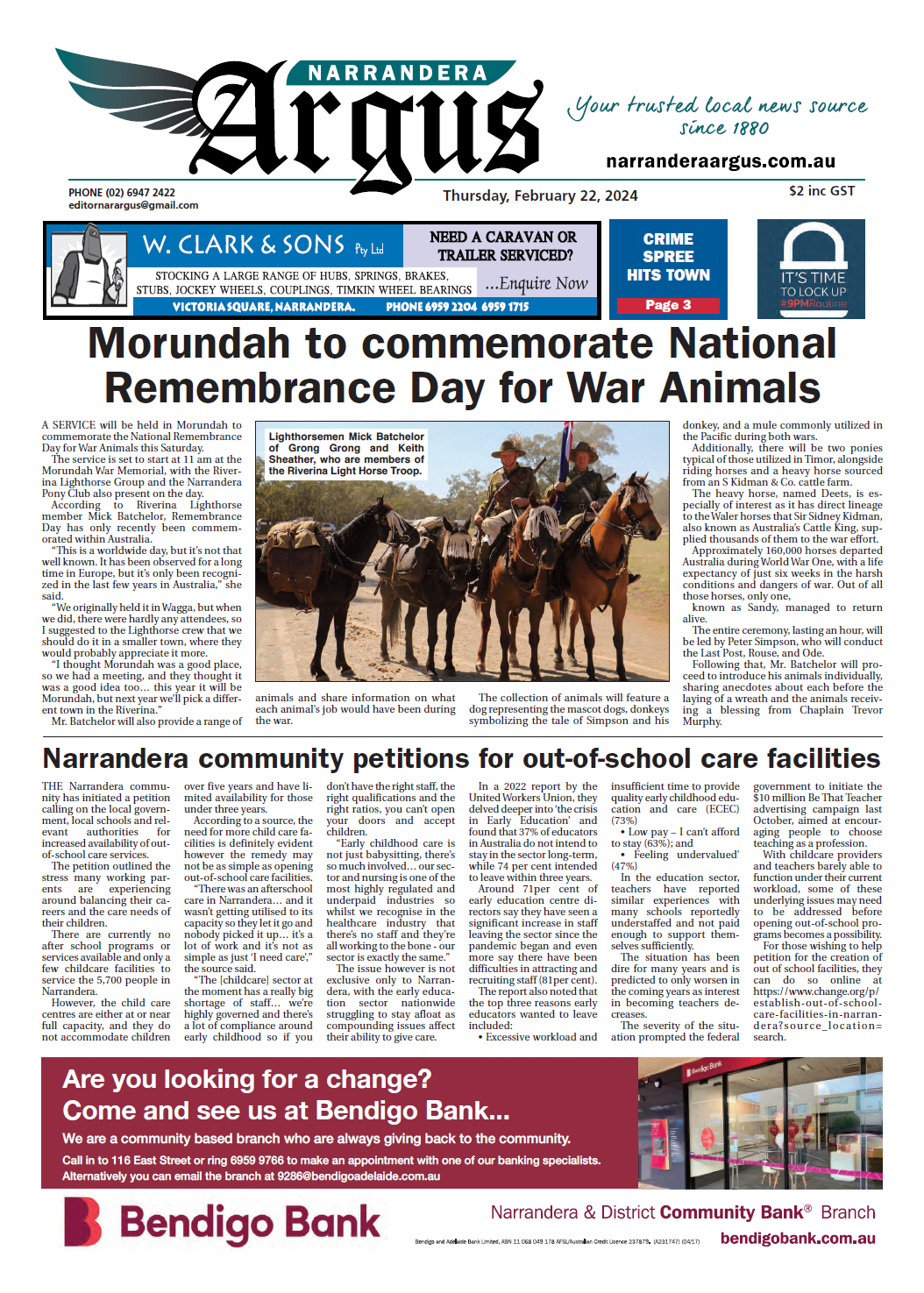 Narrandera Argus 22 February 2024