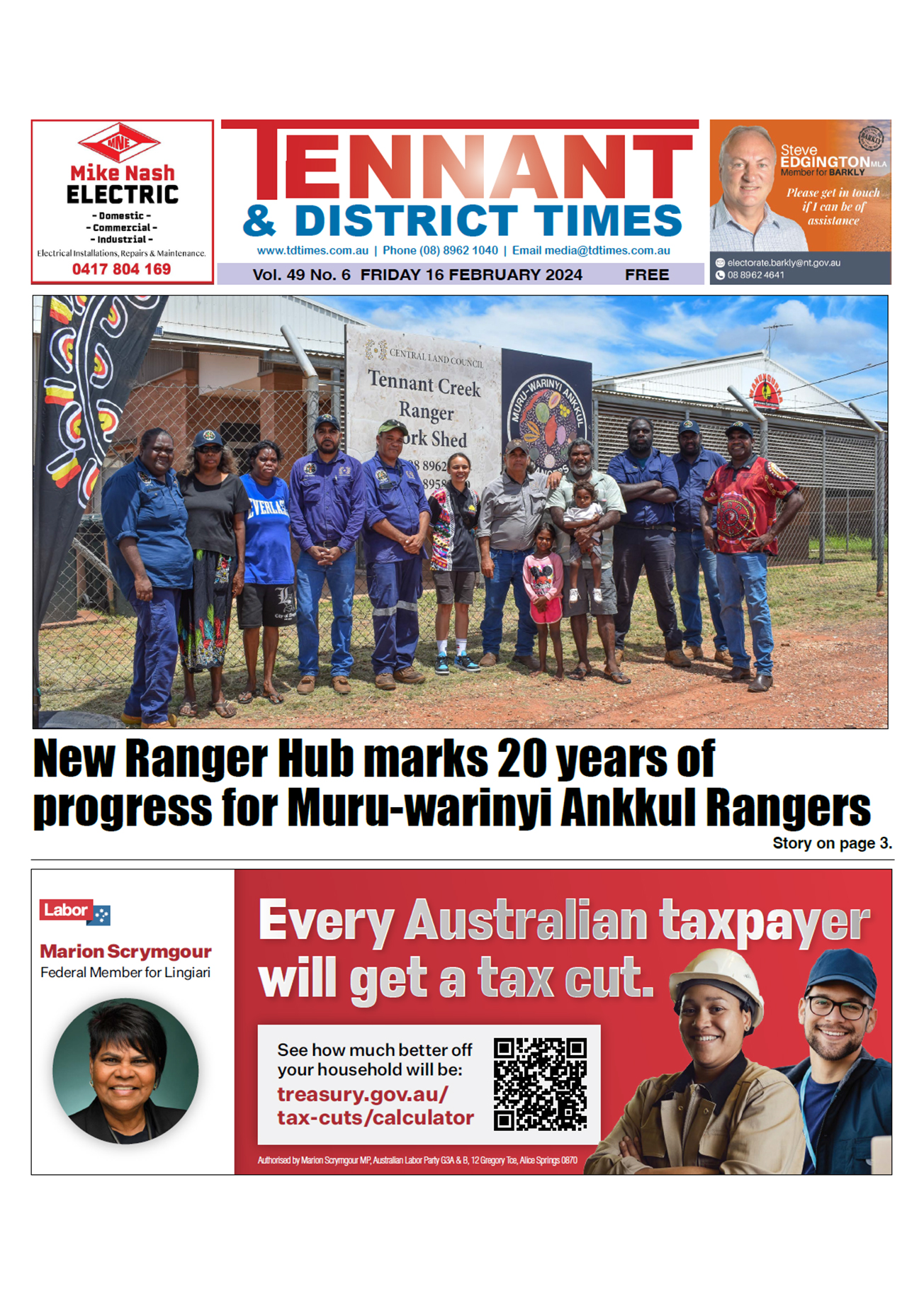 Tennant & District Times 16 February 2024