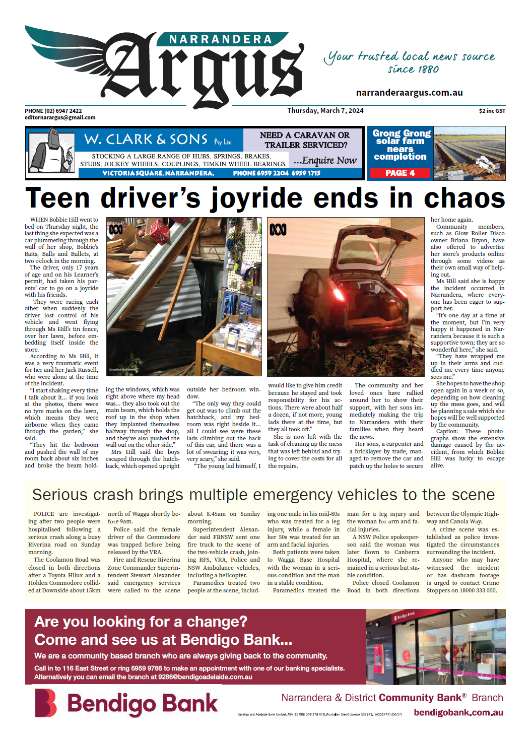 Narrandera Argus 7 March 2024