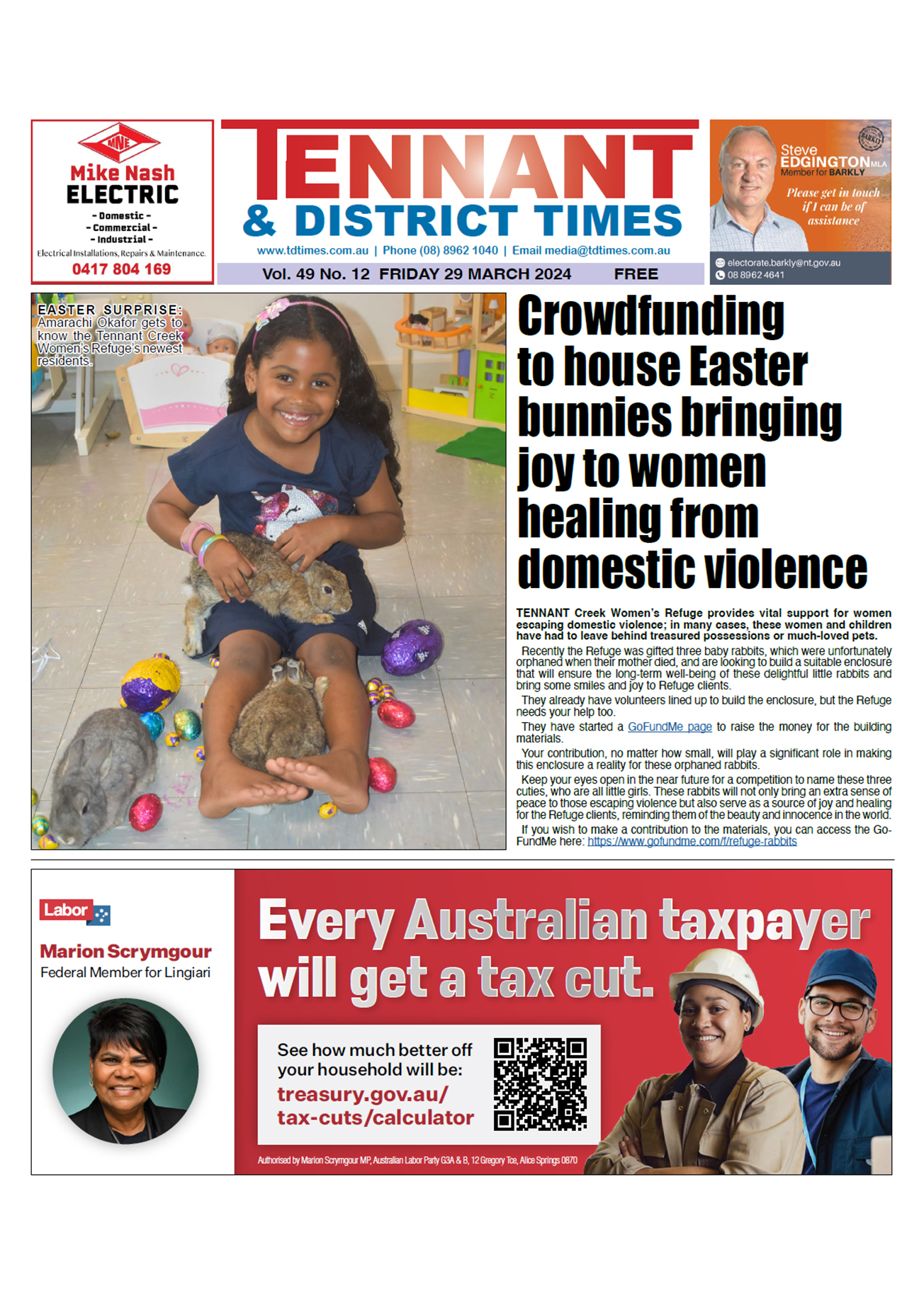 Tennant & District Times 29 March 2024