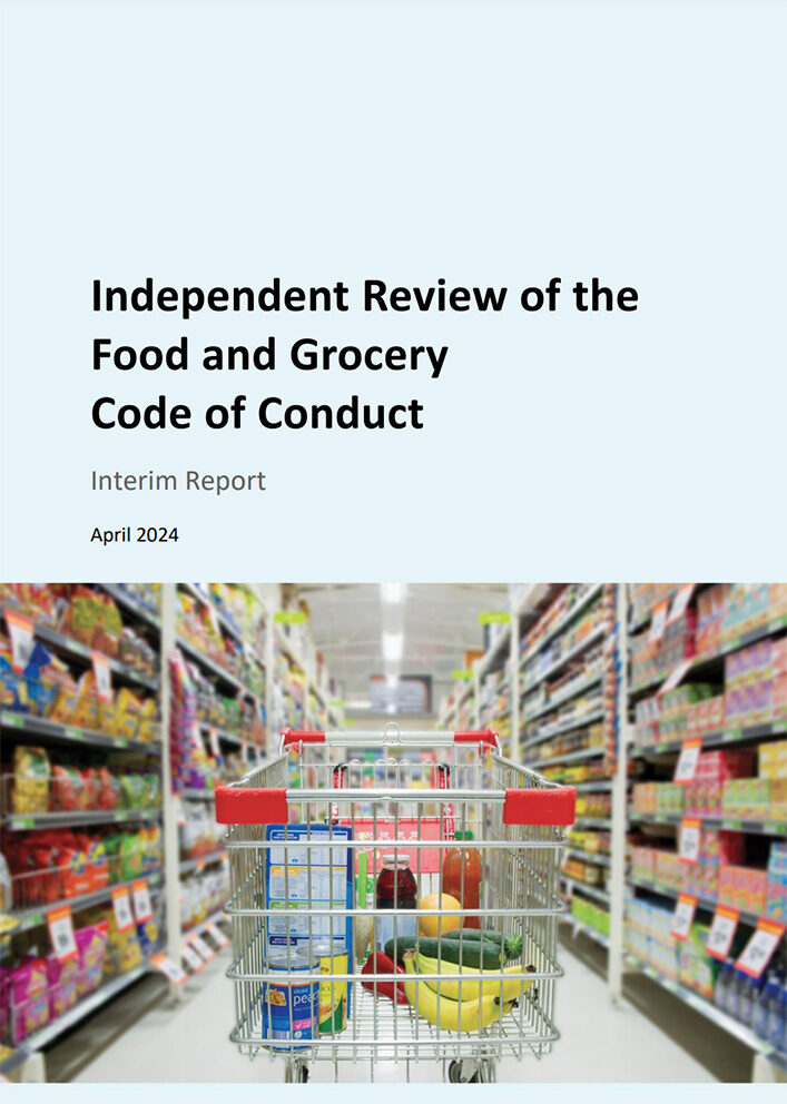 Food and Grocery Code of Conduct report cover