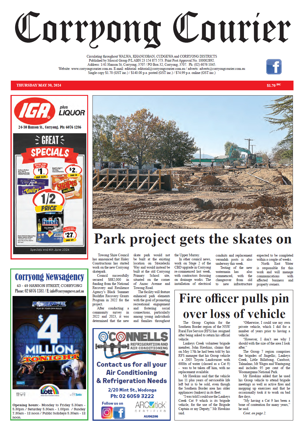 Corryong Courier 30 May 2024