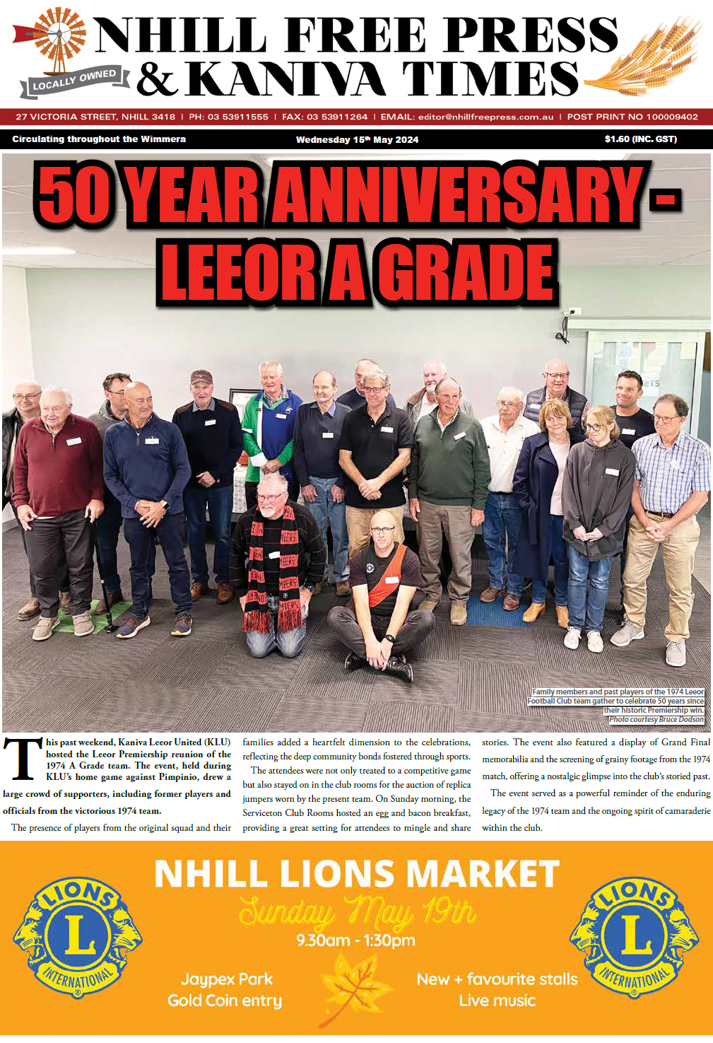 Nhill Free Press & Kaniva Times 15 May 2024