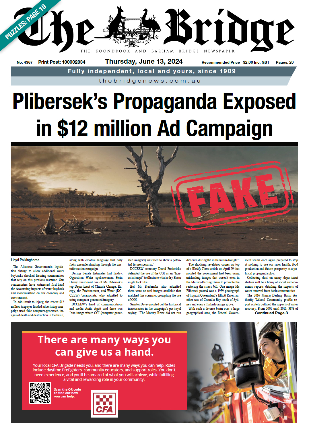 The Koondrook and Barham Bridge Newspaper 13 June 2024