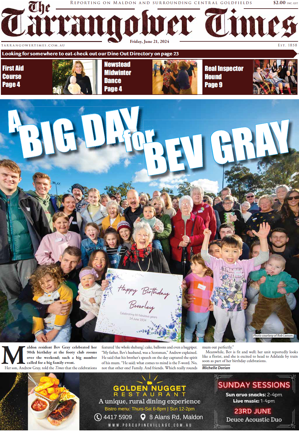 Tarrangower Times 21 June 2024