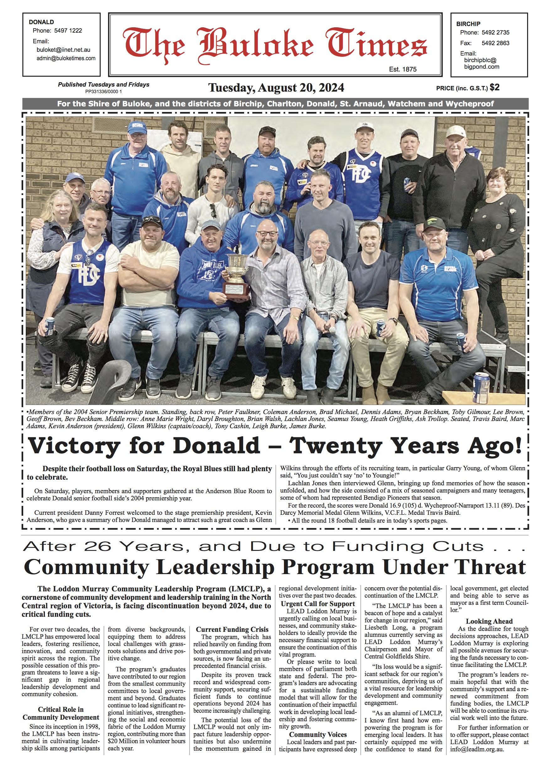 The Buloke Times 20 August 2024