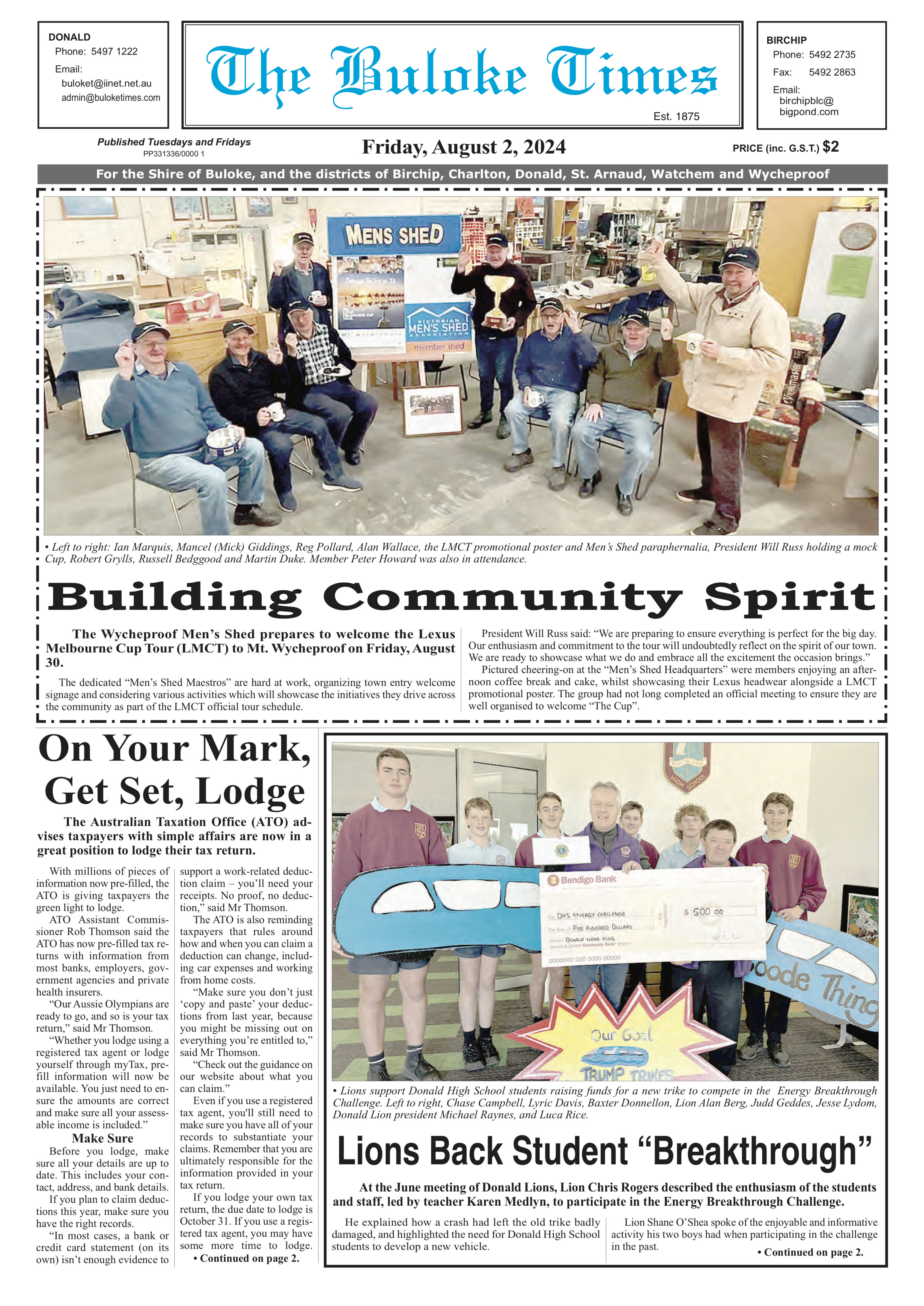 The Buloke Times 2 August 2024