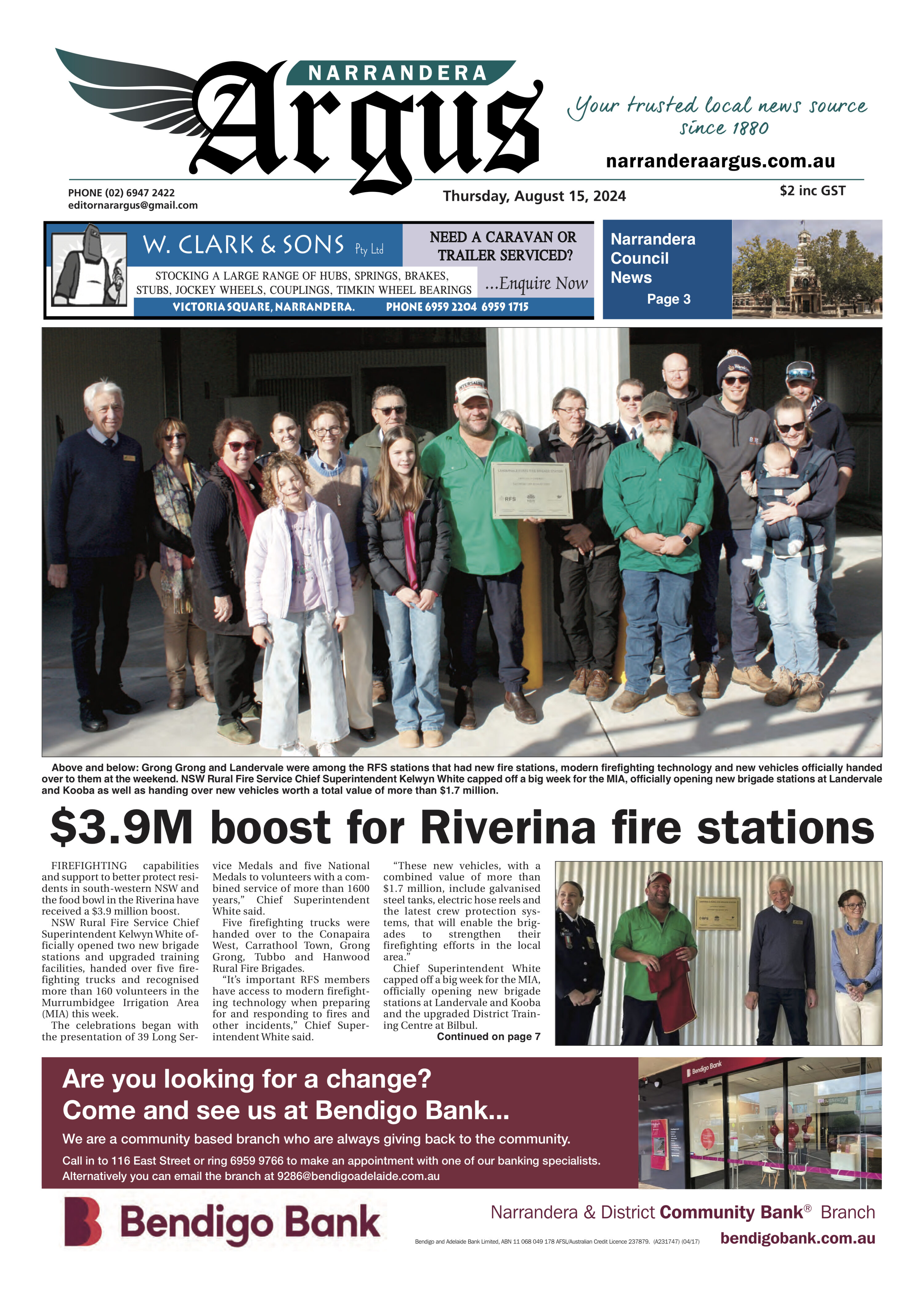 Narrandera Argus 15 August 2024