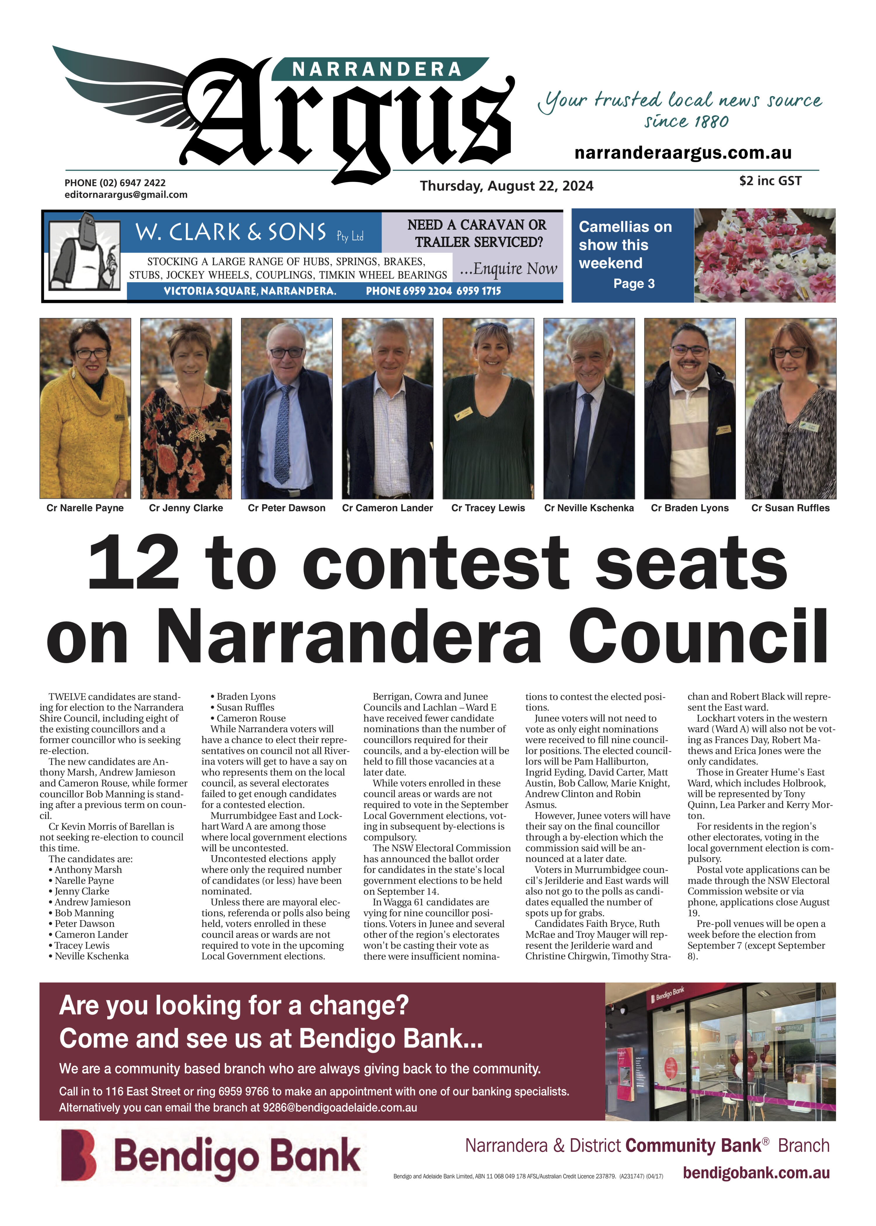 Narrandera Argus 22 August 2024