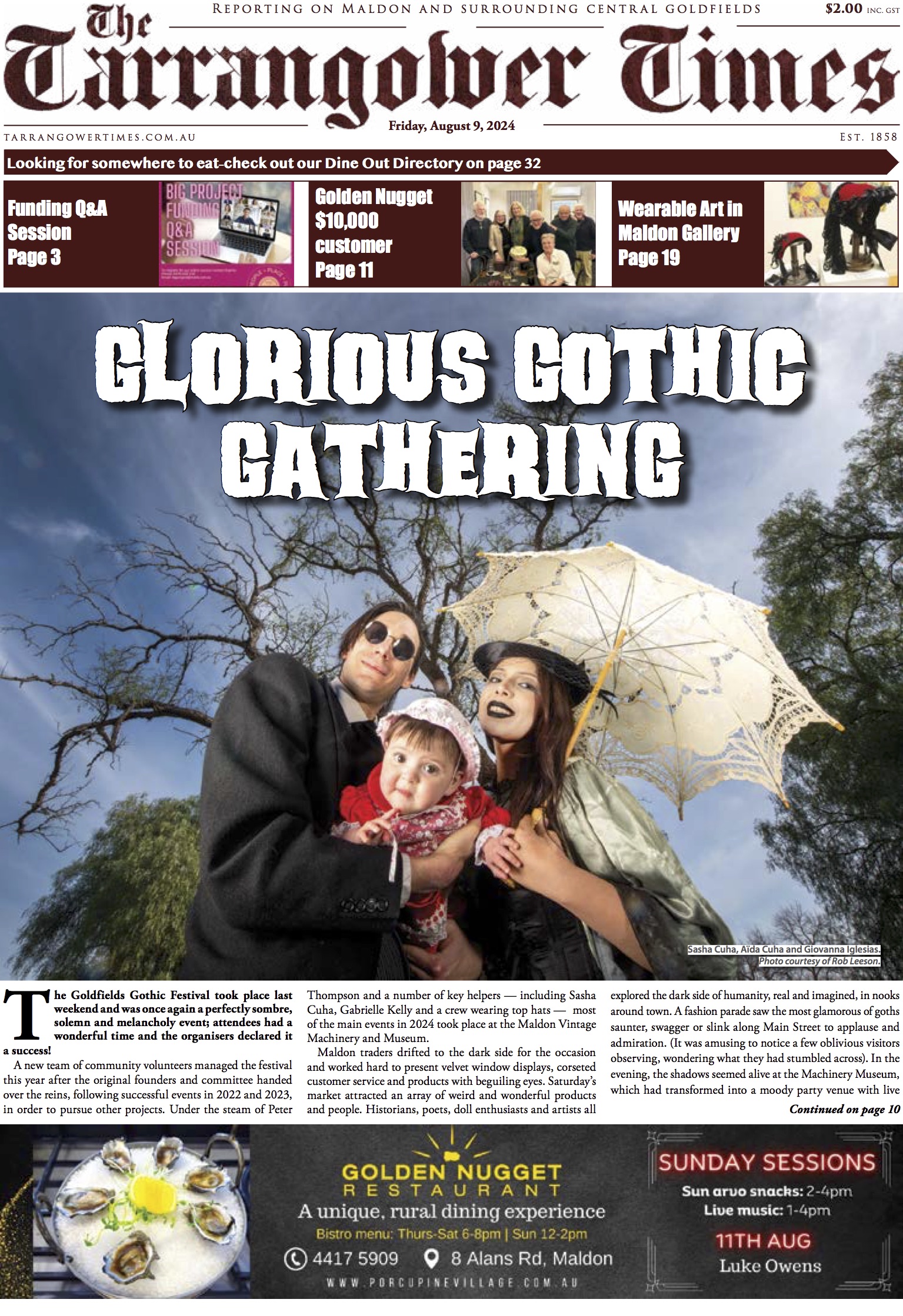 Tarrangower Times 9 August 2024