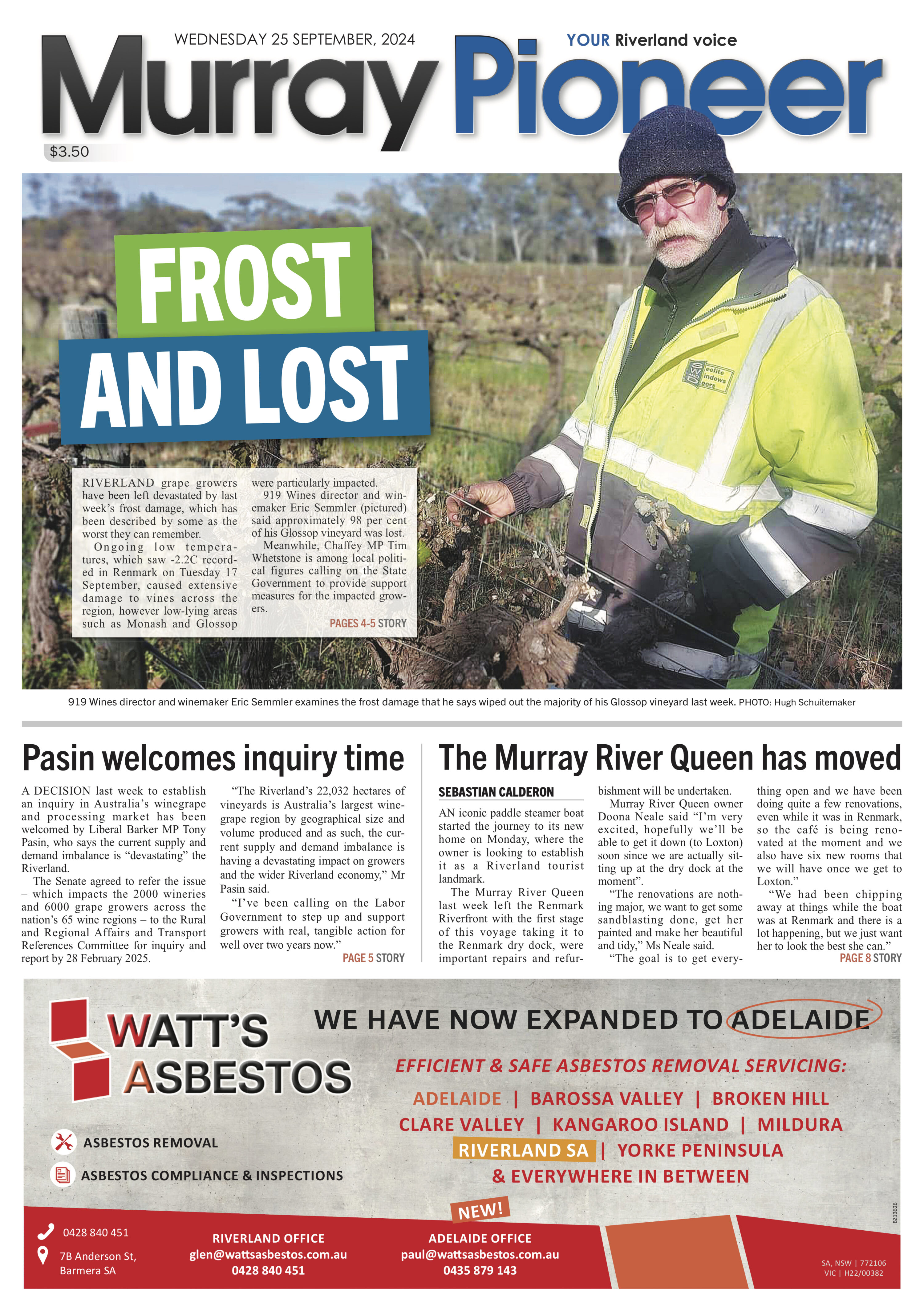 Murray Pioneer 25 September 2024