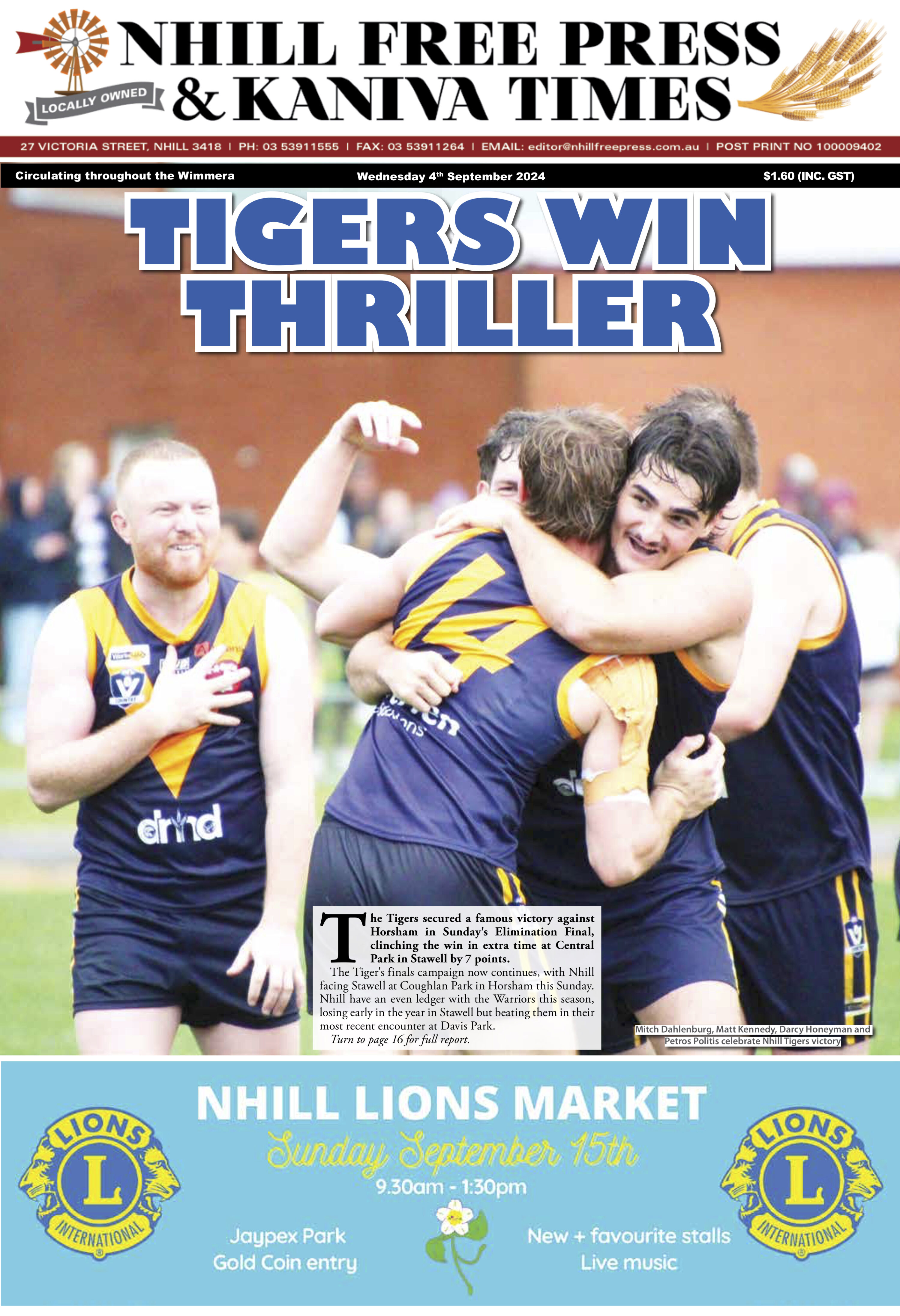 Nhill Free Press & Kaniva Times 4 September 2024