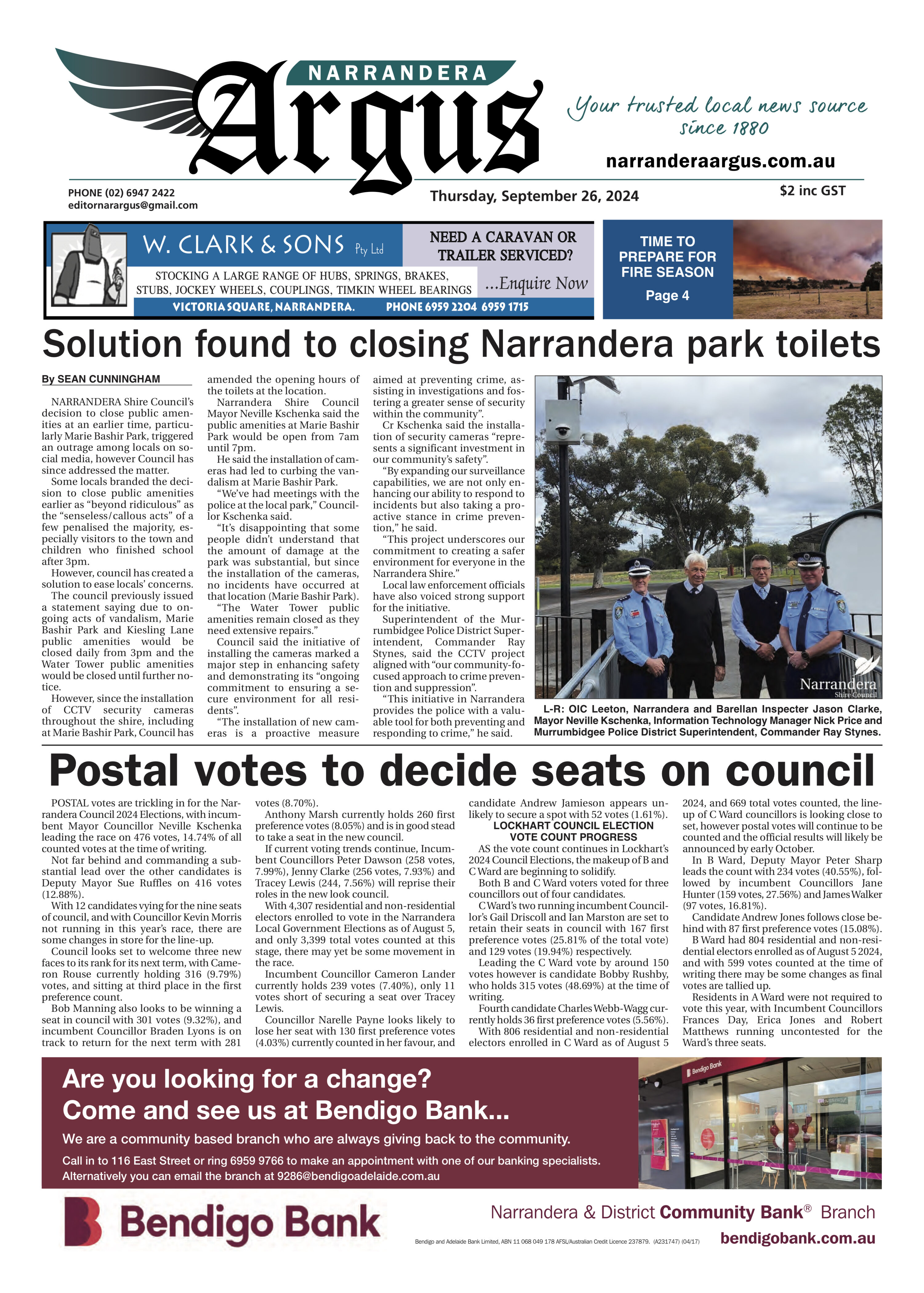 Narrandera Argus 26 September 2024