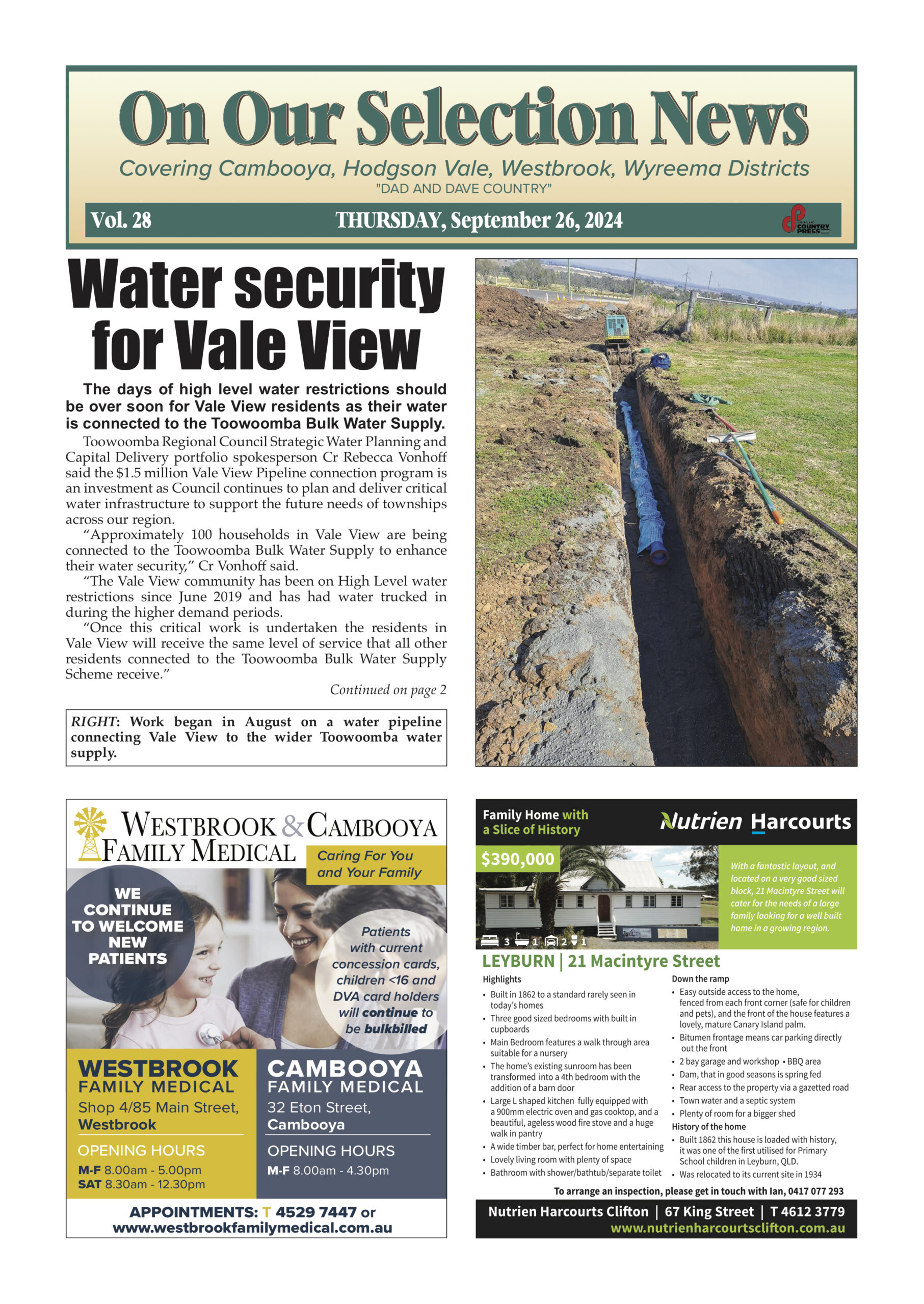 On Our Selection News 26 September 2024