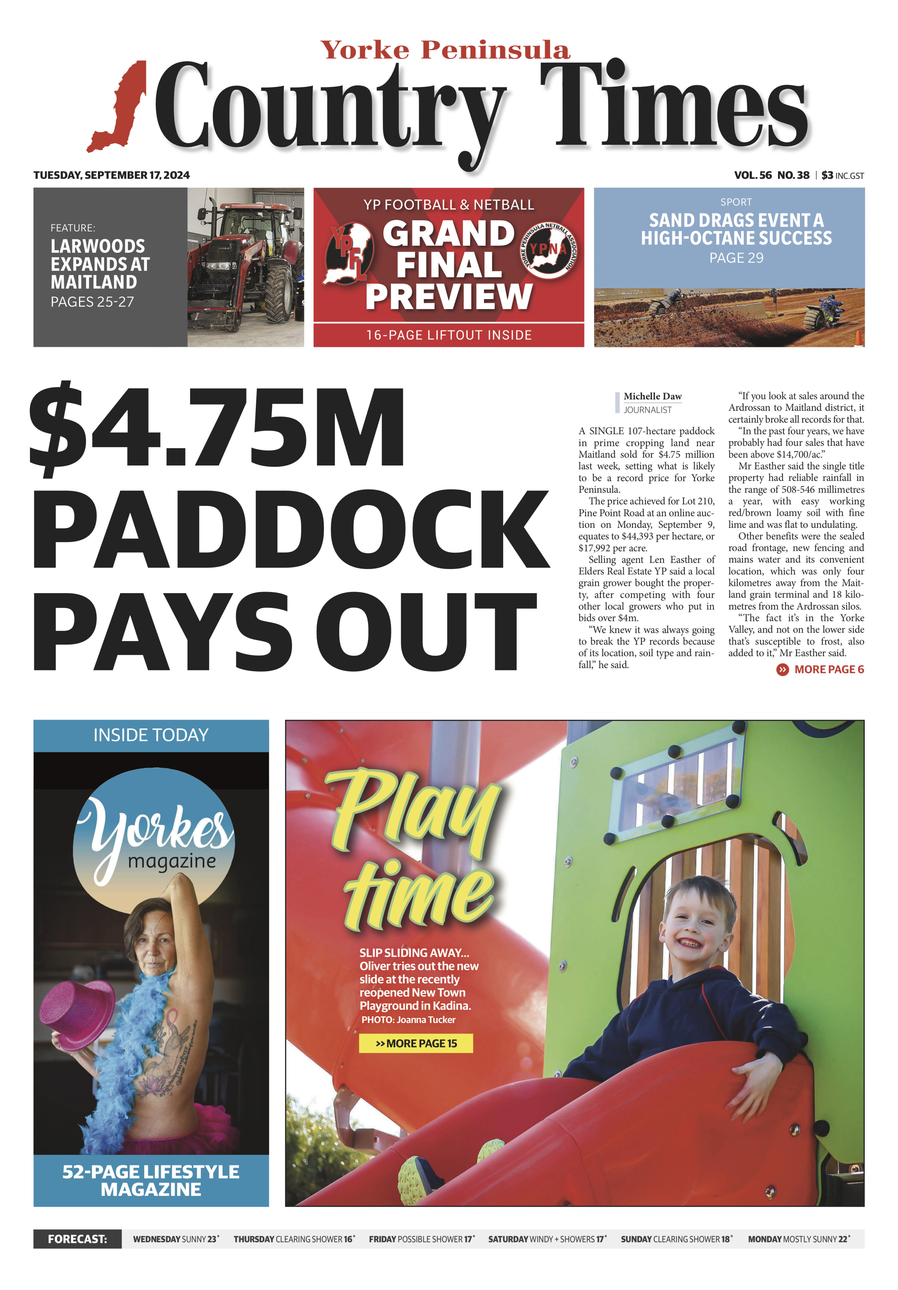 Yorke Peninsula Country Times 17 September 2024