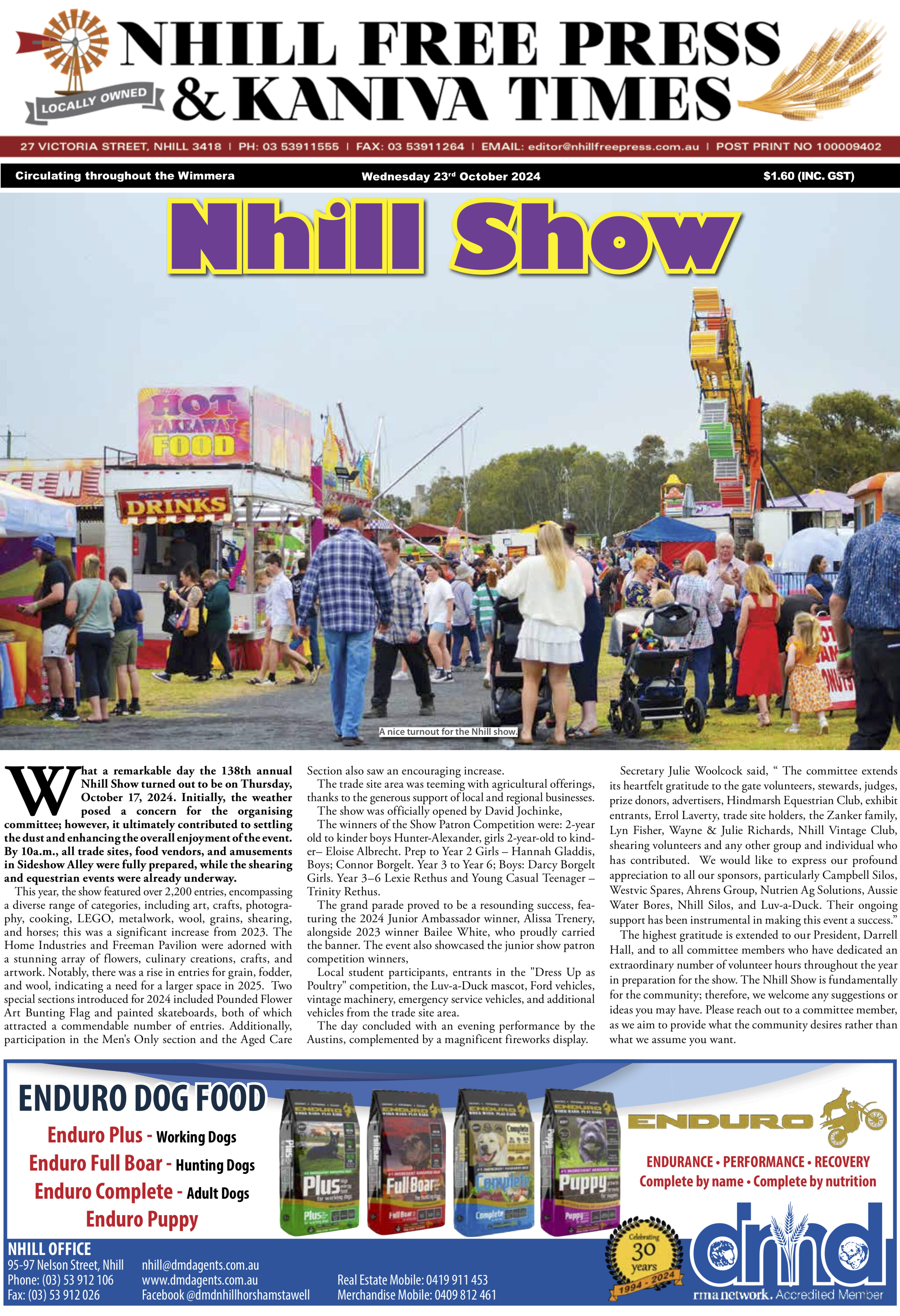 Nhill Free Press & Kaniva Times 23 October 2024
