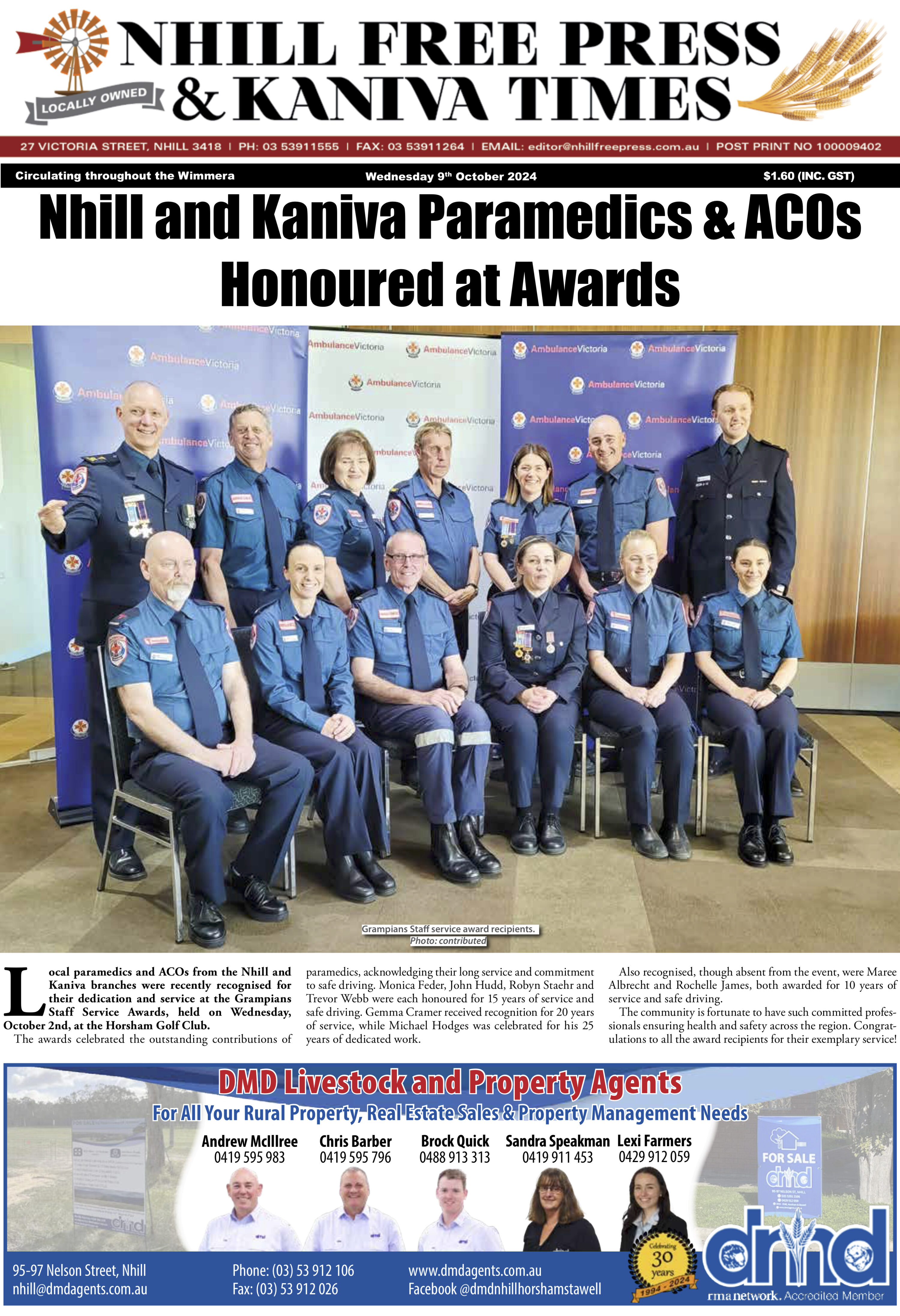 Nhill Free Press & Kaniva Times 9 October 2024