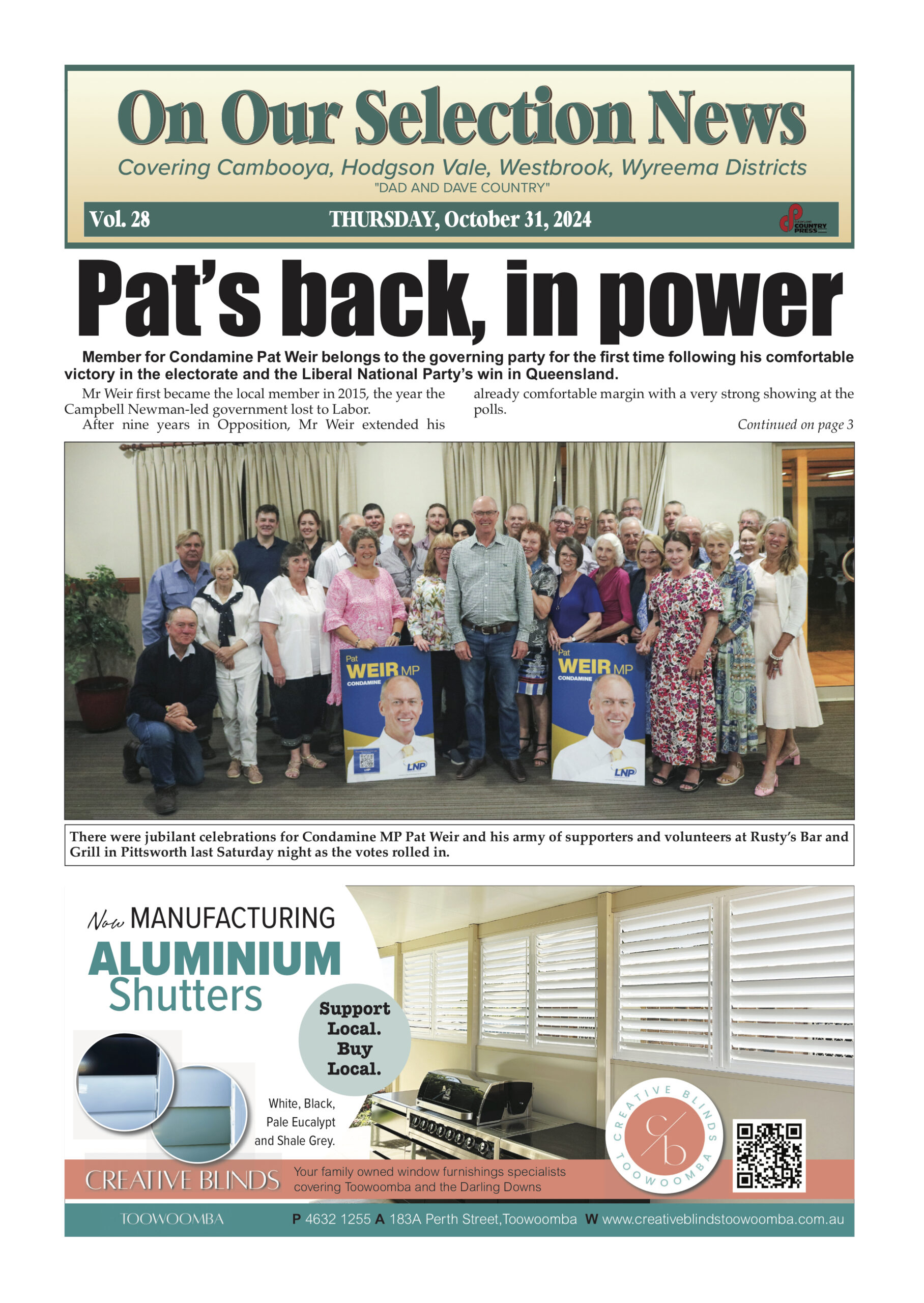 On Our Selection News 31 October 2024