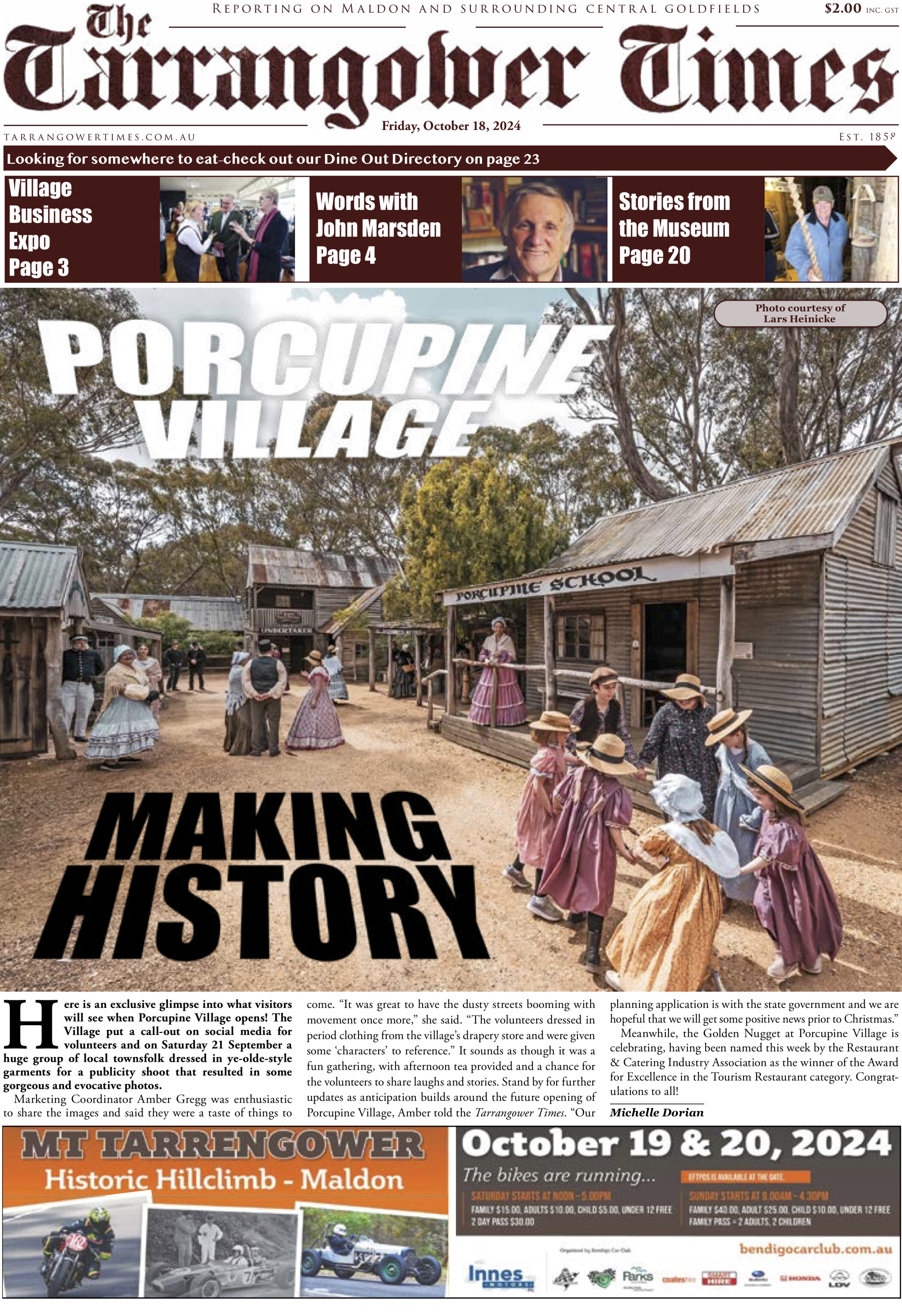 Tarrangower Times 18 October 2024