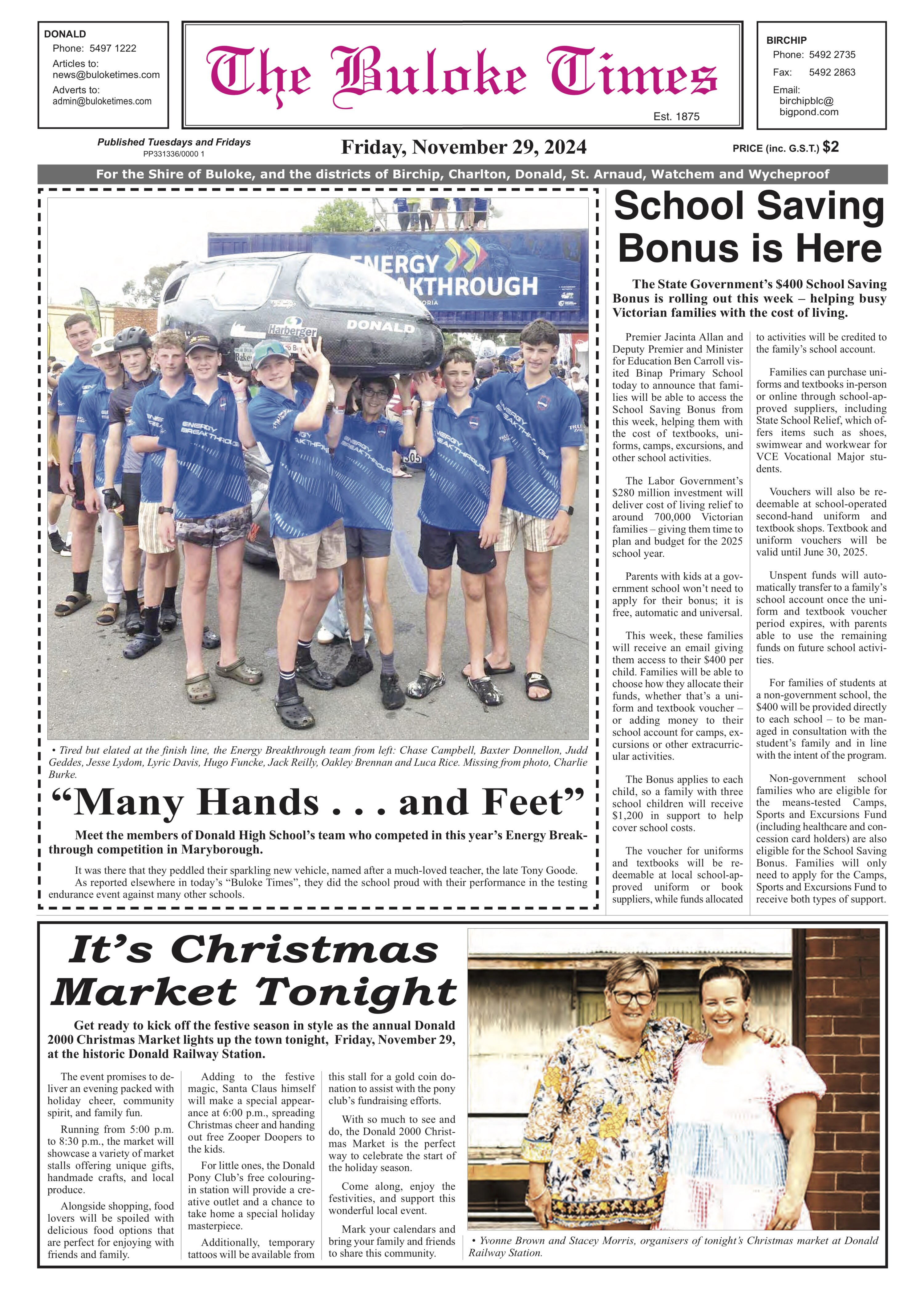 The Buloke Times 29 November 2024