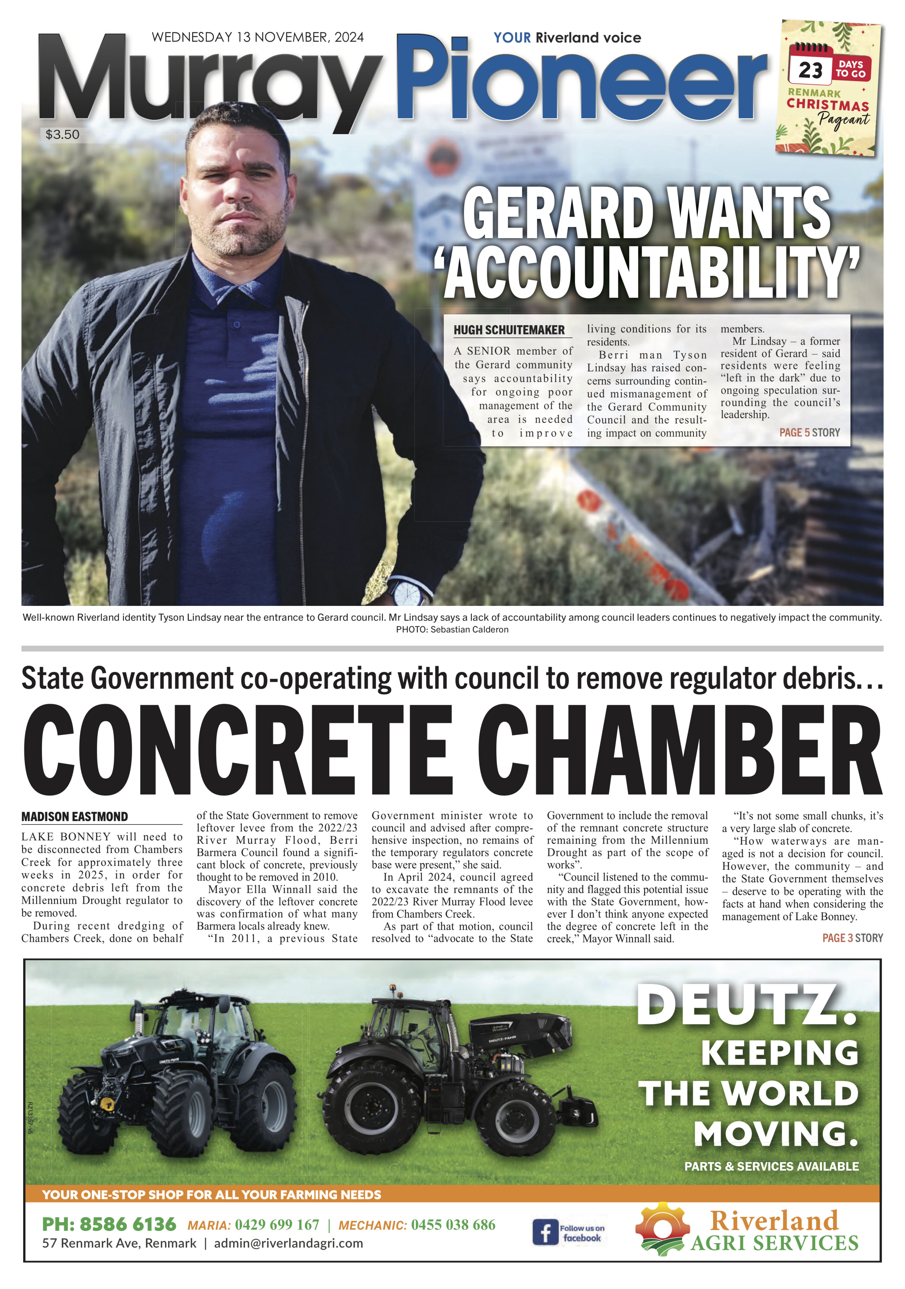 Murray Pioneer 13 November 2024