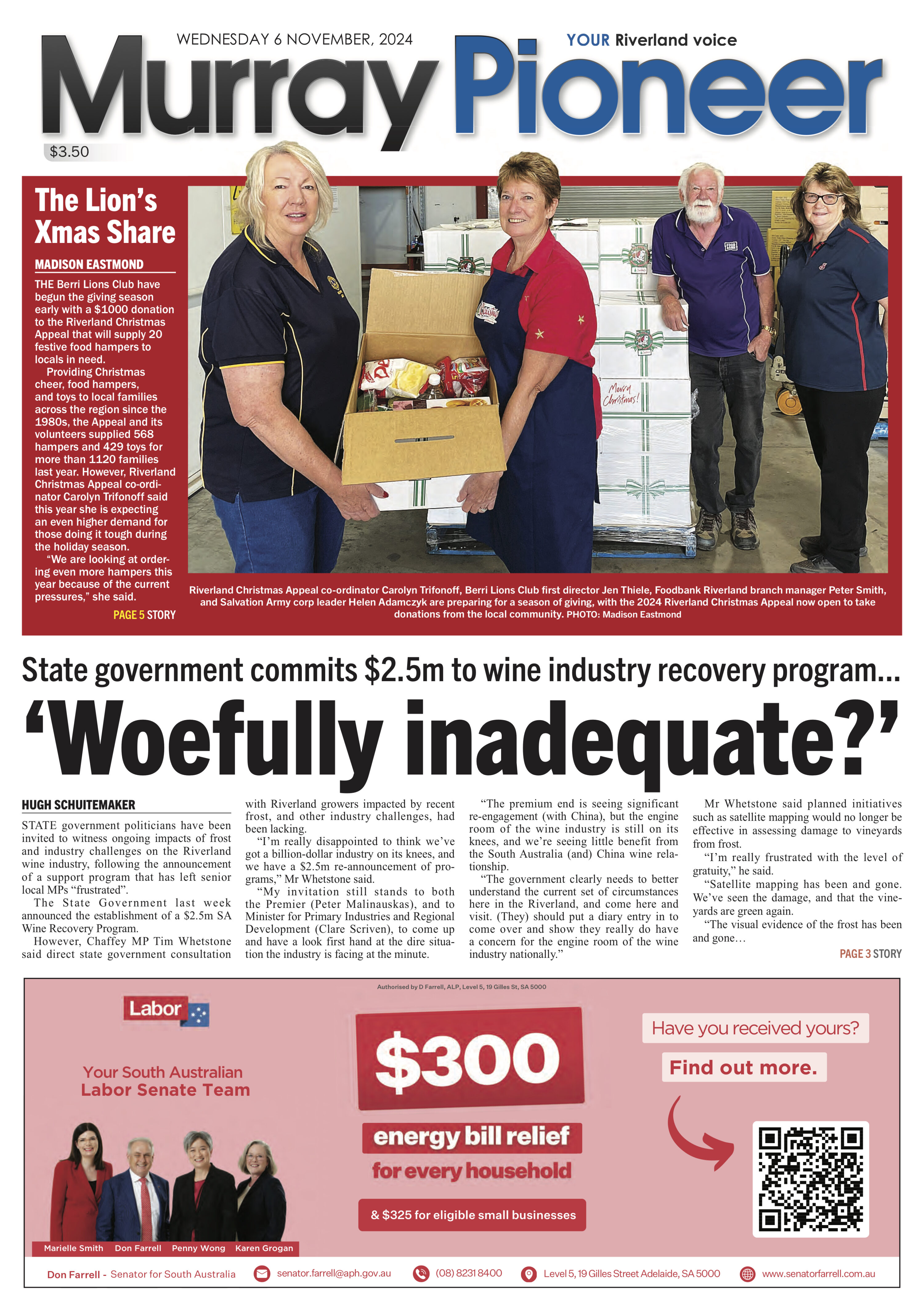 Murray Pioneer, 6 November 2024