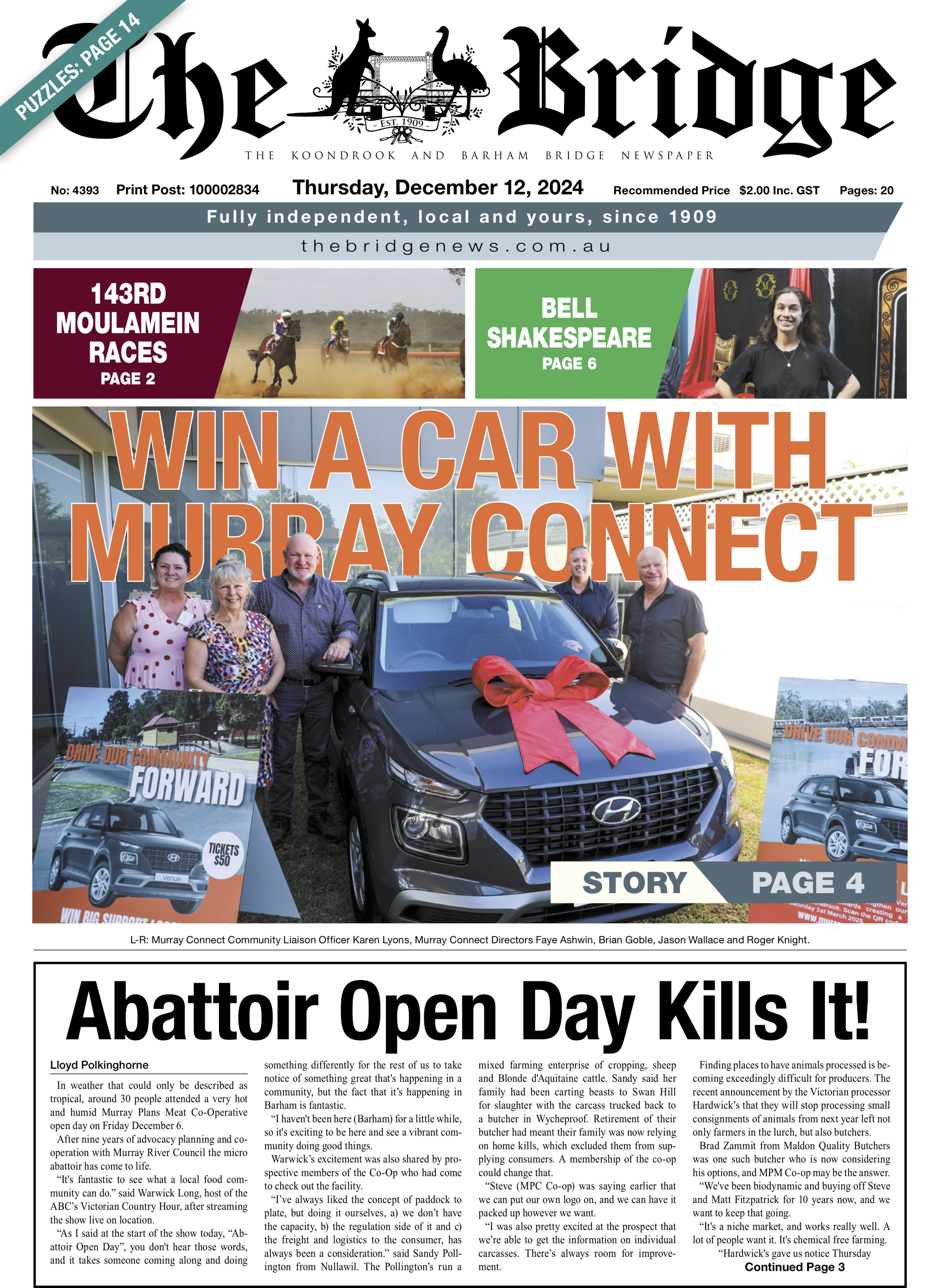 The Koondrook and Barham Bridge Newspaper 12 December 2024