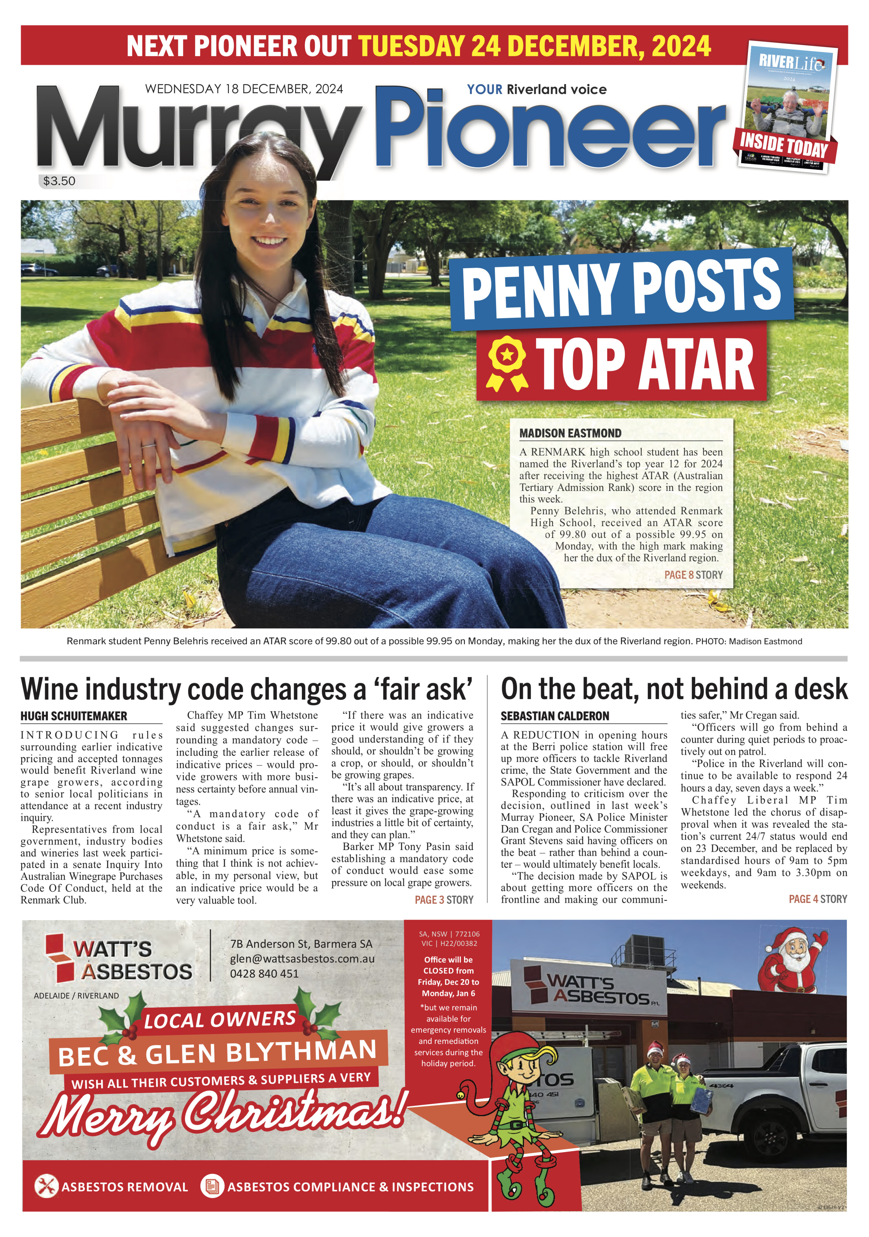 Murray Pioneer 18 December 2024