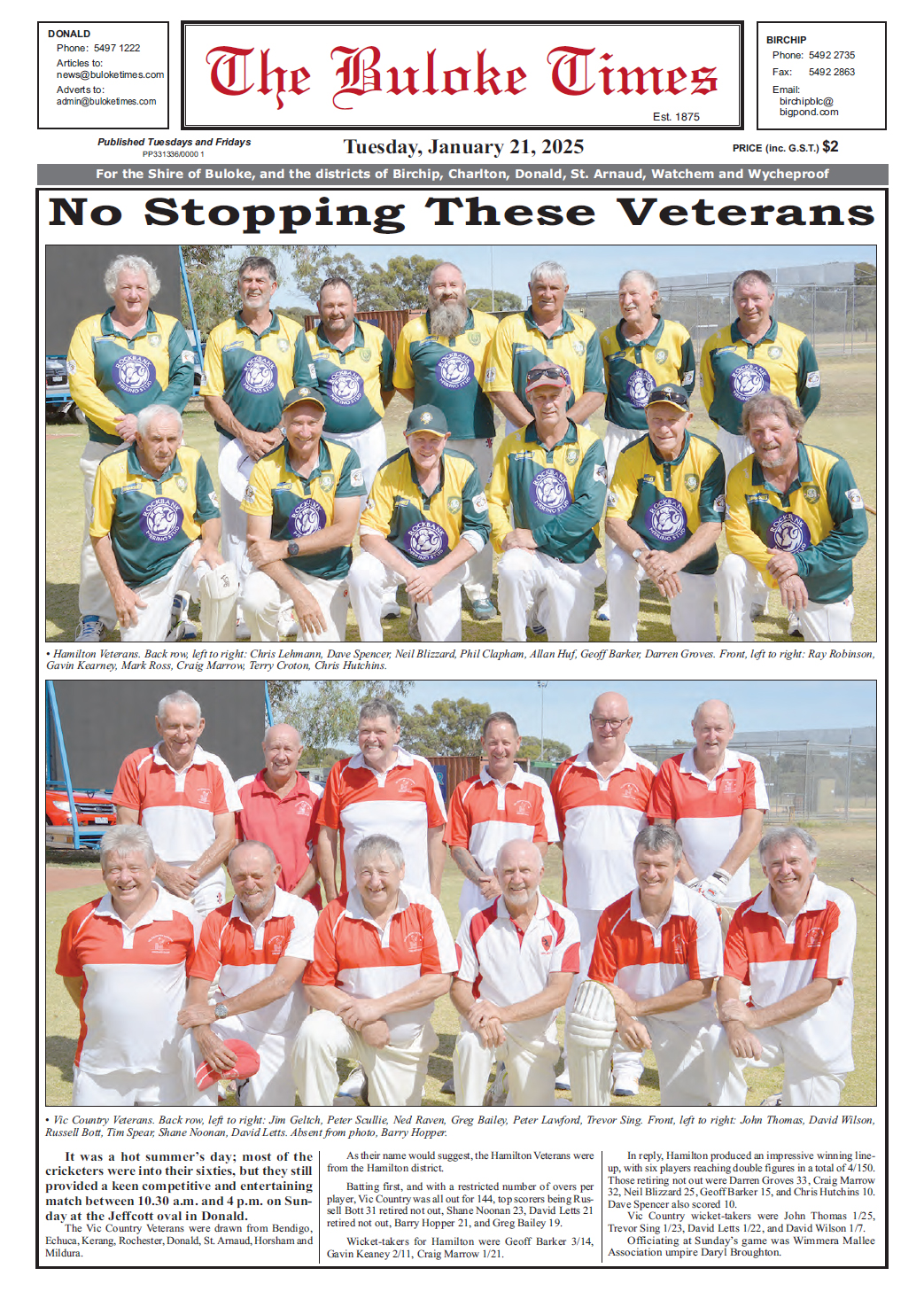 The Buloke Times 21 January 2025