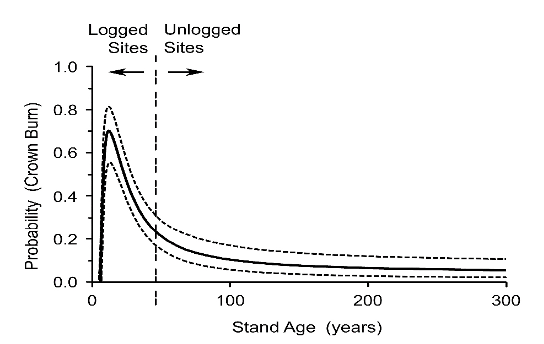 Probability - Stand age graph