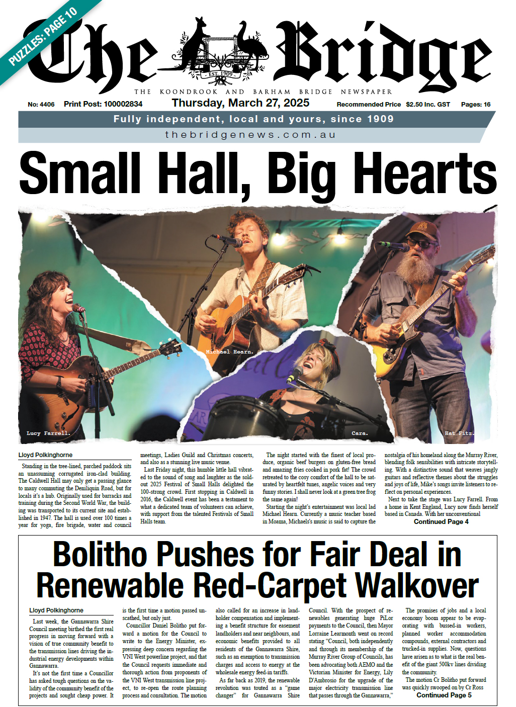 The Koondrook and Barham Bridge Newspaper 27 March 2025