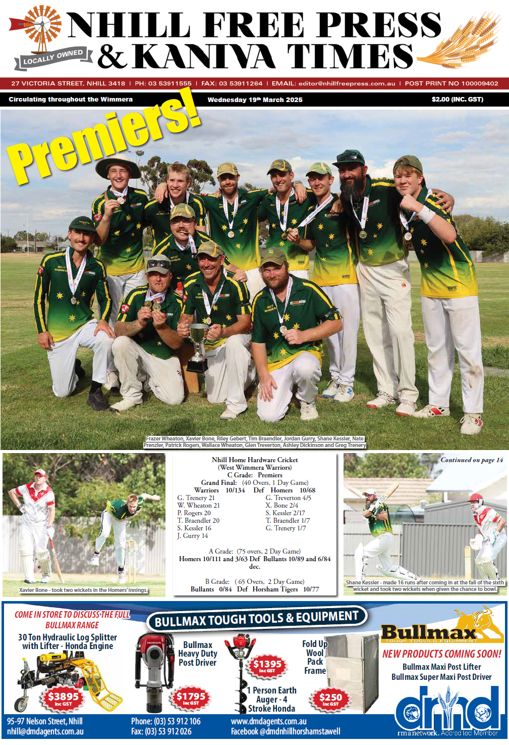 Nhill Free Press & Kaniva Times 19 March 2025
