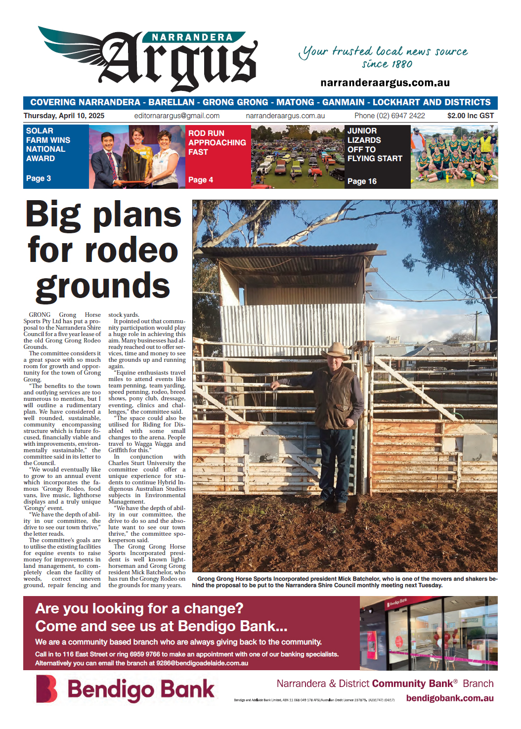 Narrandera Argus 10 April 2025