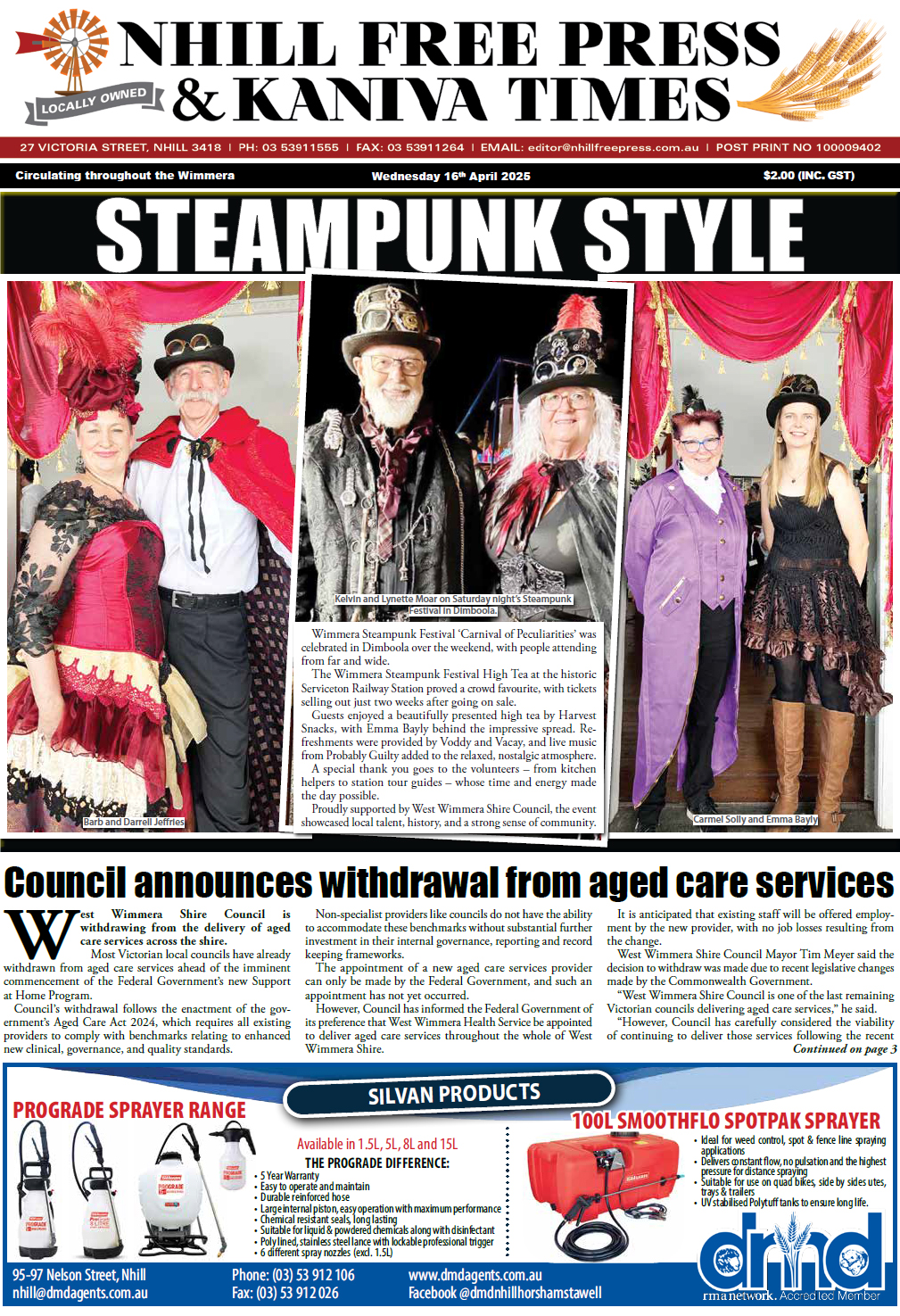 Nhill Free Press & Kaniva Times 16 April 2025