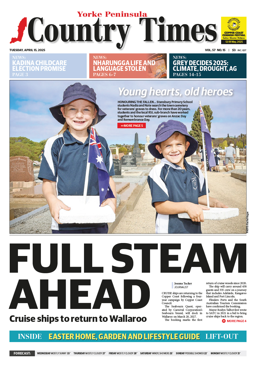 Yorke Peninsula Country Times 15 April 2025
