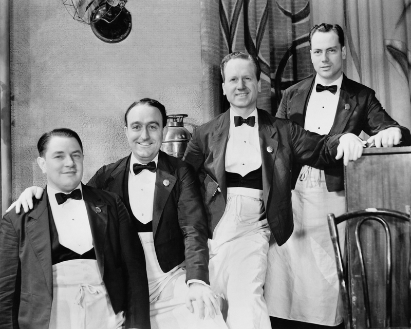 Happy waiters