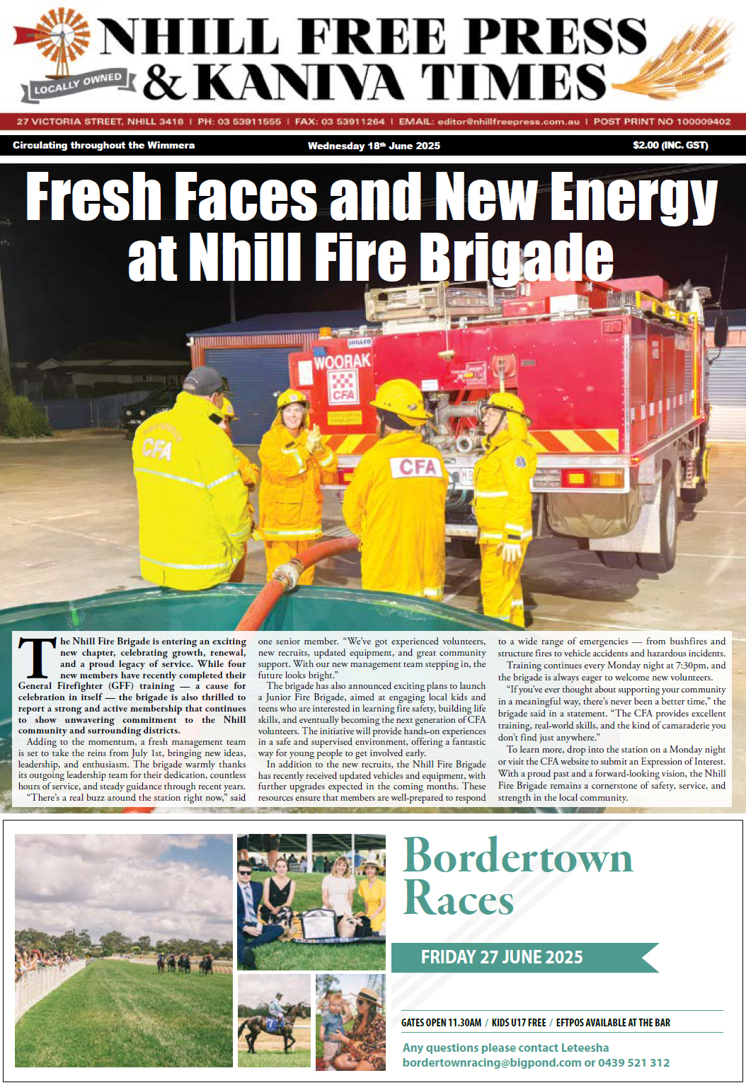 Nhill Free Press & Kaniva Times 18 June 2025