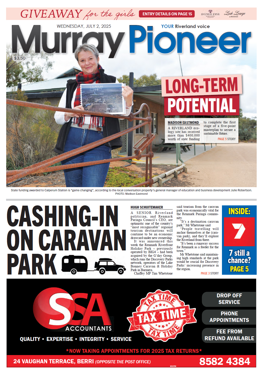 Murray Pioneer 2 July 2025