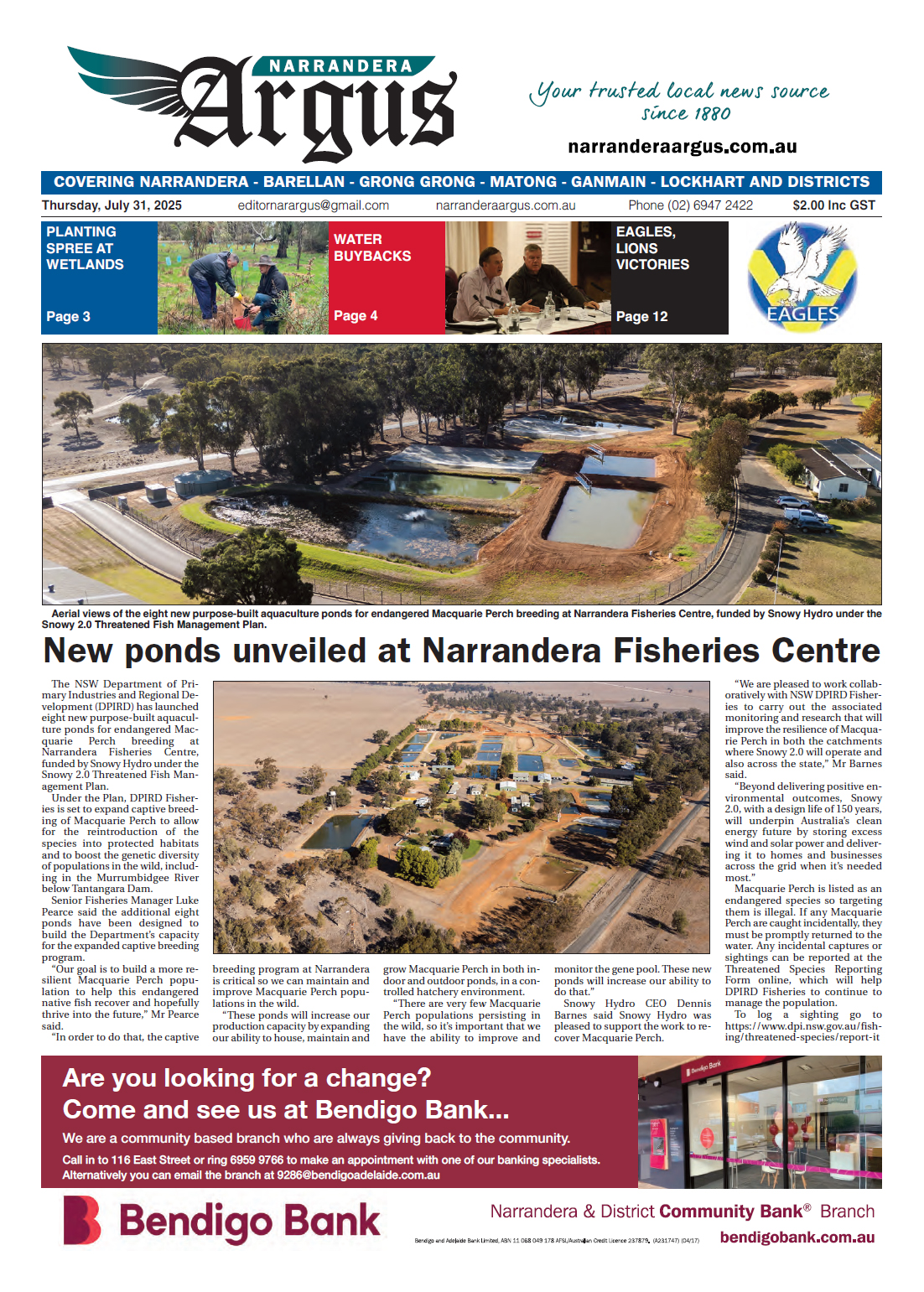 Narrandera Argus 31 July 2025