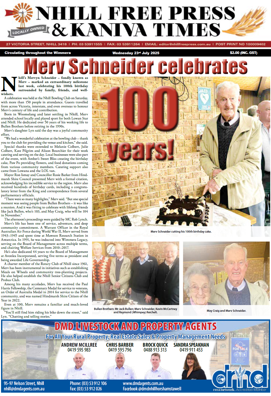 Nhill Free Press & Kaniva Times 23 July 2025