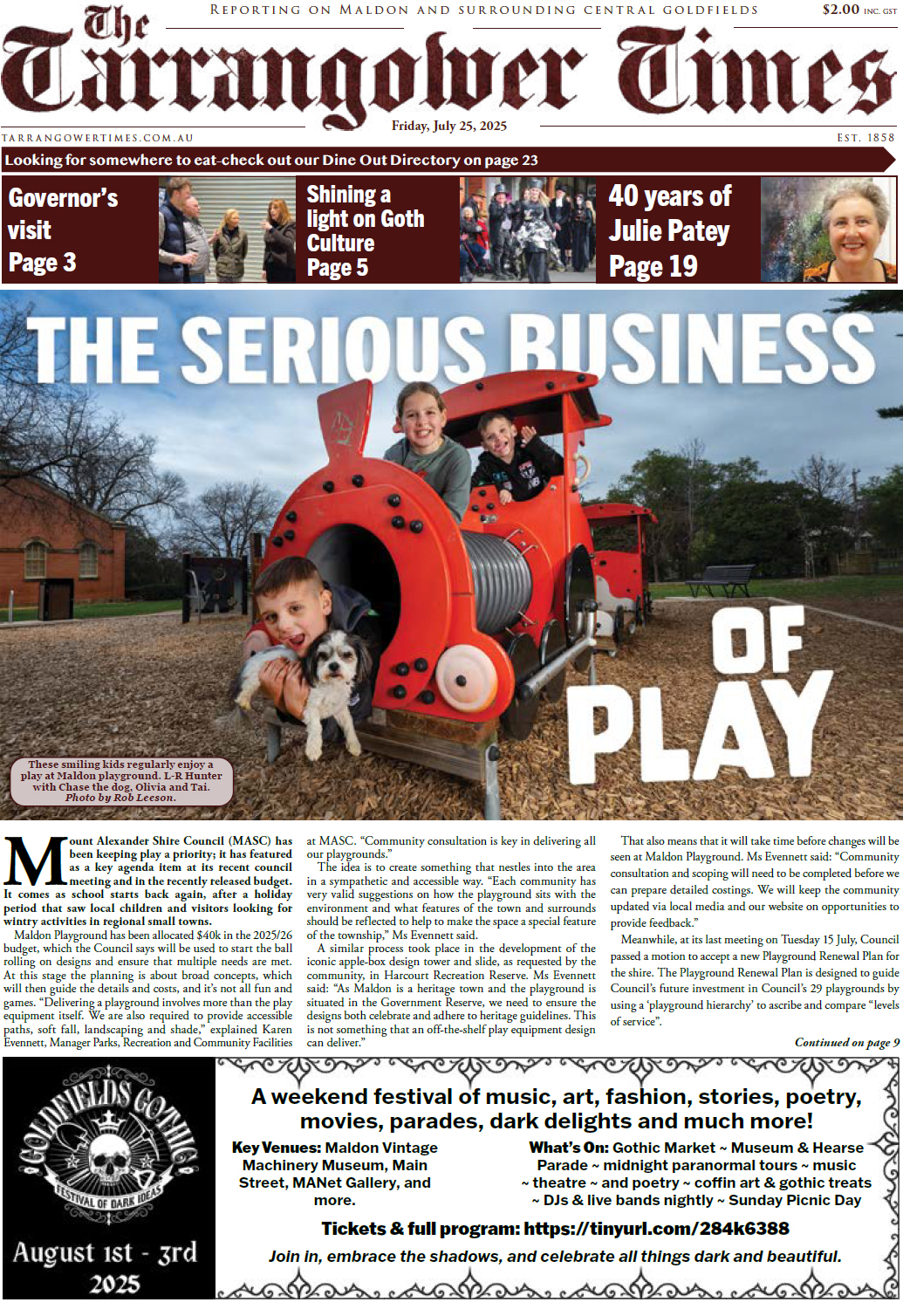 Tarrangower Times 25 July 2025