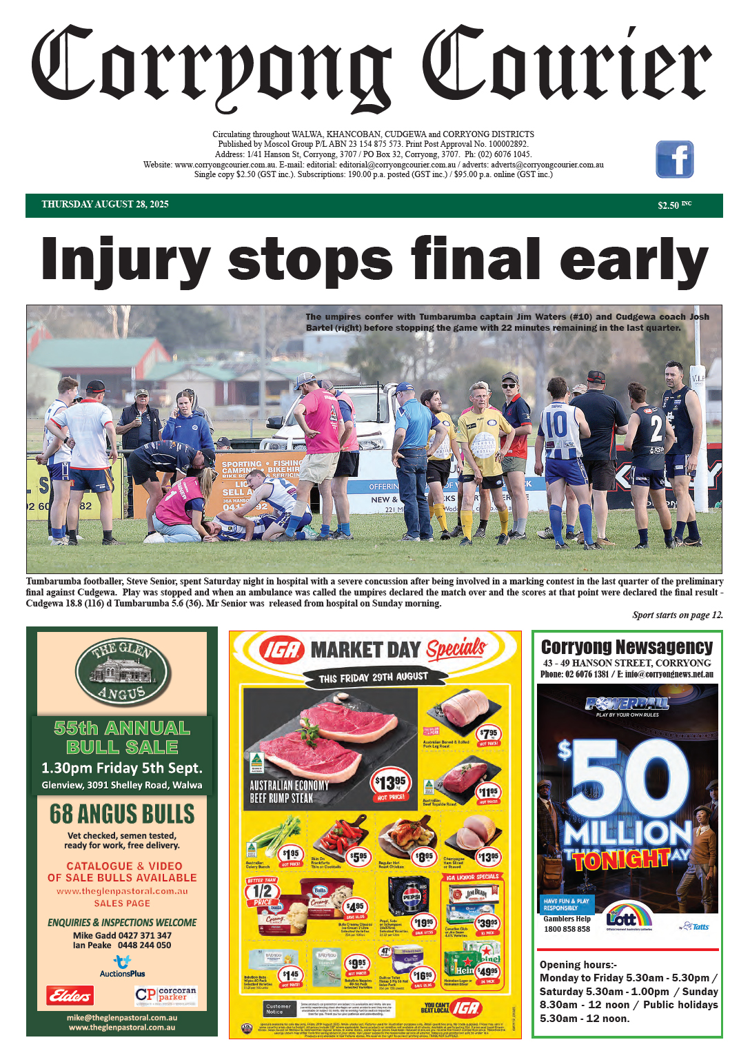 Corryong Courier 28 August 2025